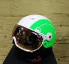 Casque ski HMR Zero 35 Eclipse blanc et vert fluo avec Visire