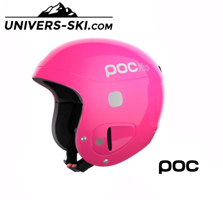 Casque de ski Pocito Skull Fluorescent Pink 2024