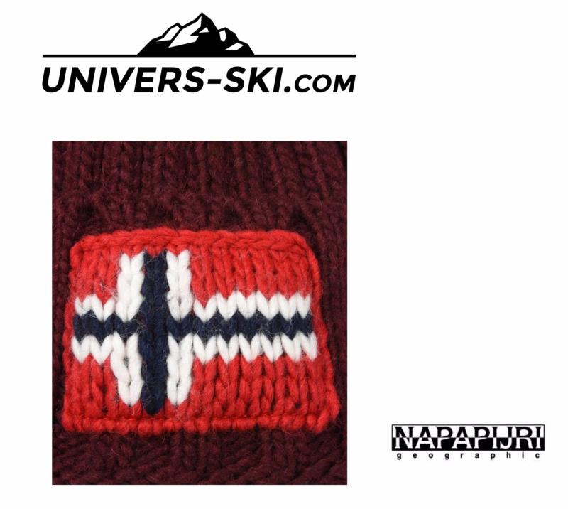 Bonnet NAPAPIJRI à pompon Semiury OLD RED 2026