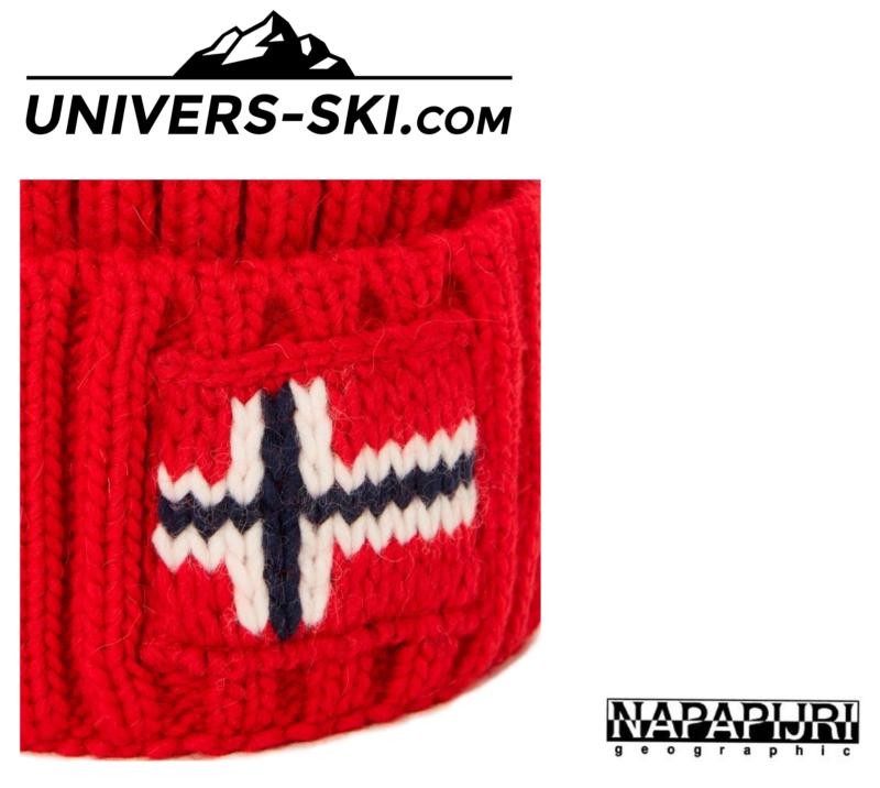 Bonnet NAPAPIJRI à pompon Semiury Rouge 2026