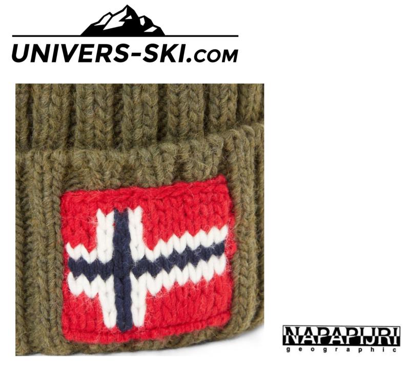 Bonnet NAPAPIJRI à pompon Semiury kaki 2026