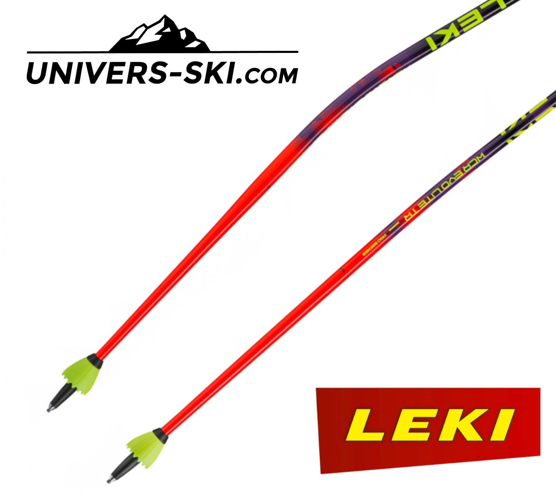 Bâtons de ski LEKI WCR EVO Lite GS TR Rouge 2027
