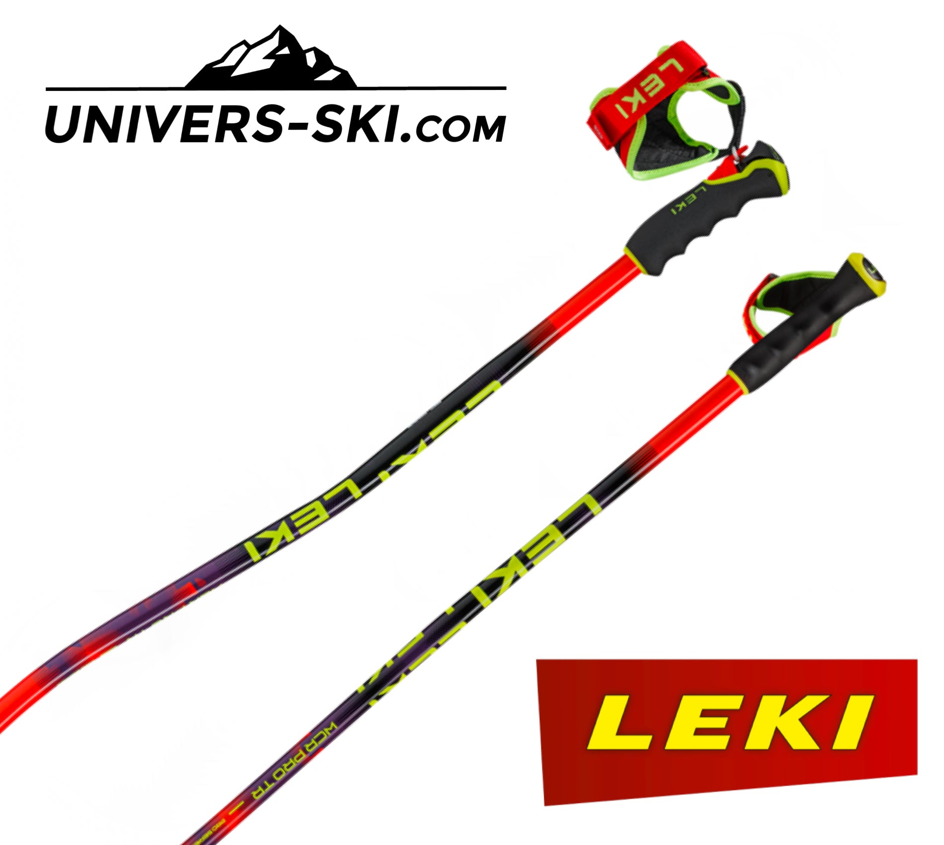 Bâtons de ski LEKI WCR PRO GS TR Rouge 2027