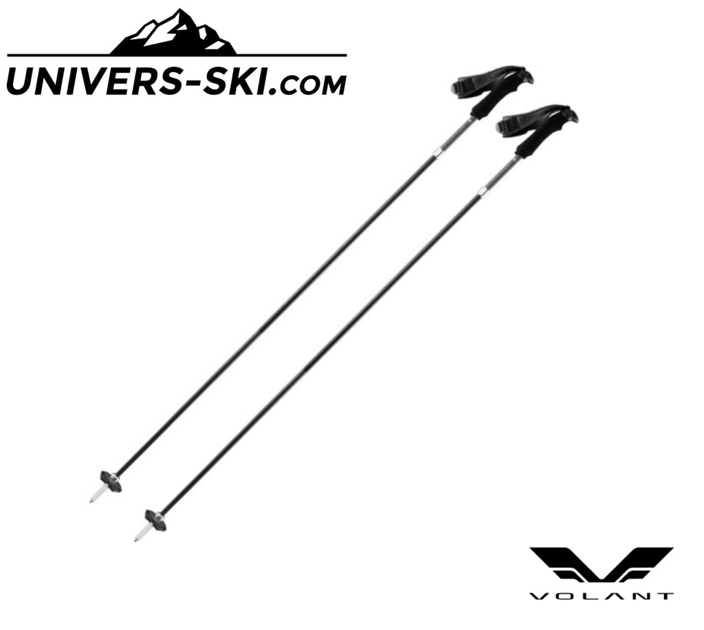 Ski VOLANT BLACK (2023) + Fixations M12 - Alpin - Homme/Femme - Niveau Avancé