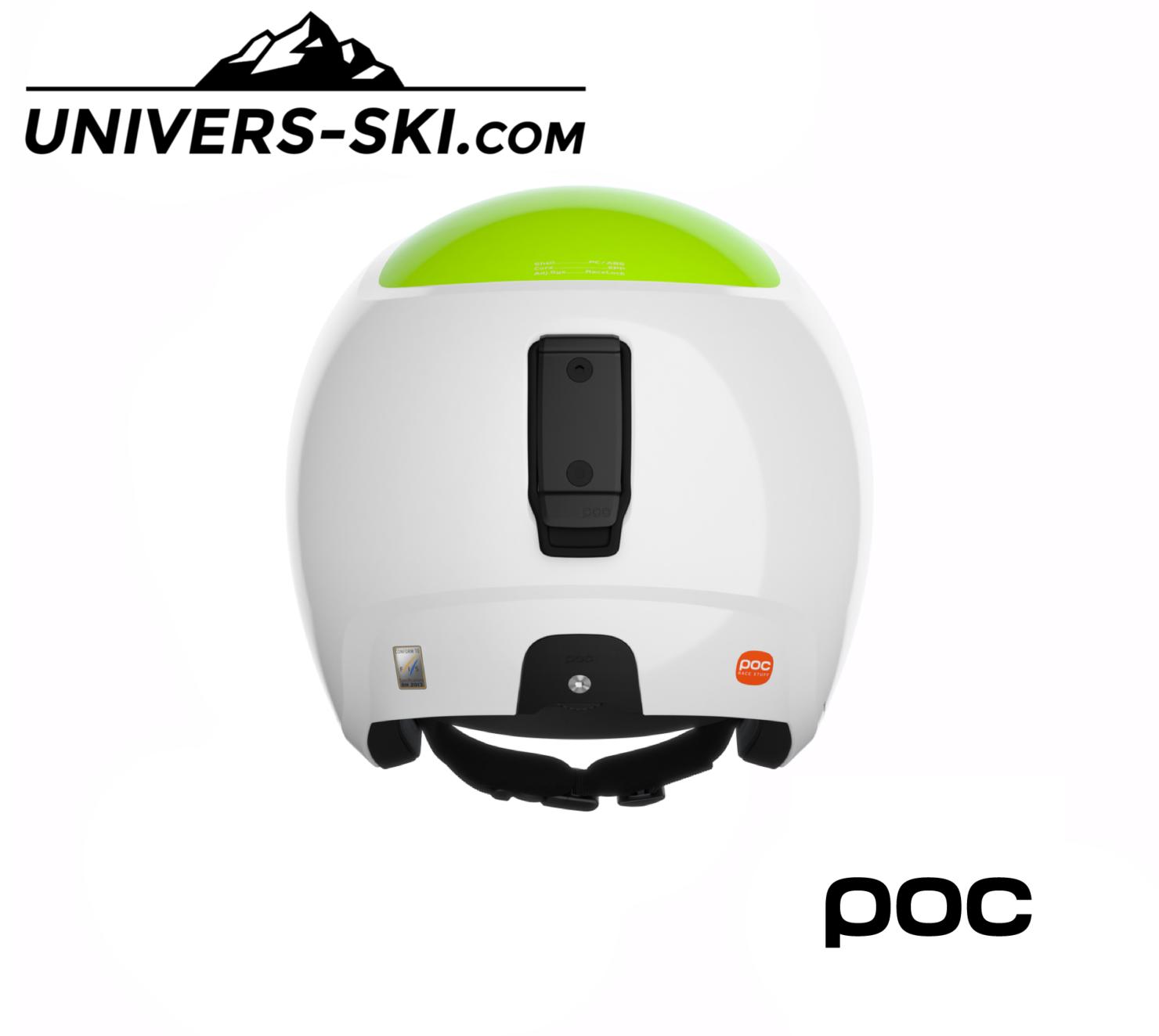 Casque de ski POC Skull Dura Junior Hydrogen White/Fluorescent Yellow/Green 2026