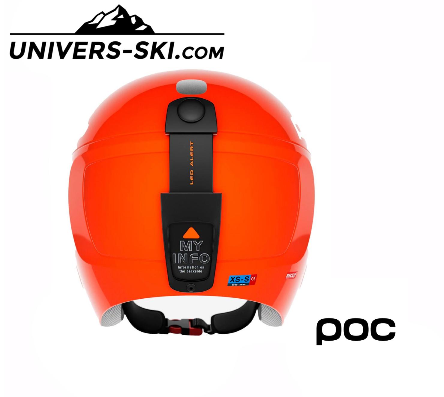 Casque de ski Pocito Skull Fluorescent Orange 2026