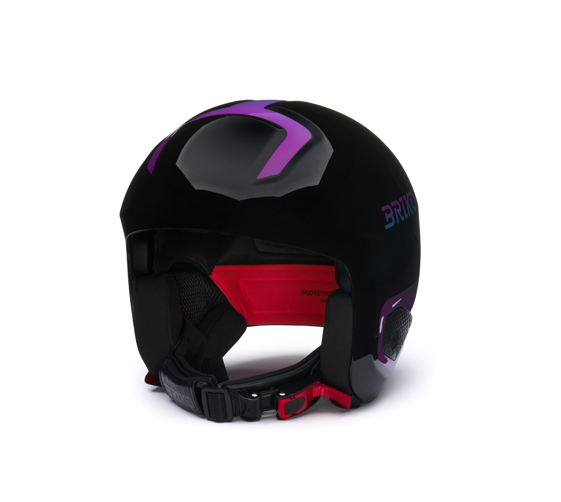 Casque de ski BRIKO Vulcano FIS 2.0 Shiny Black Violet Bondi Blue 2026