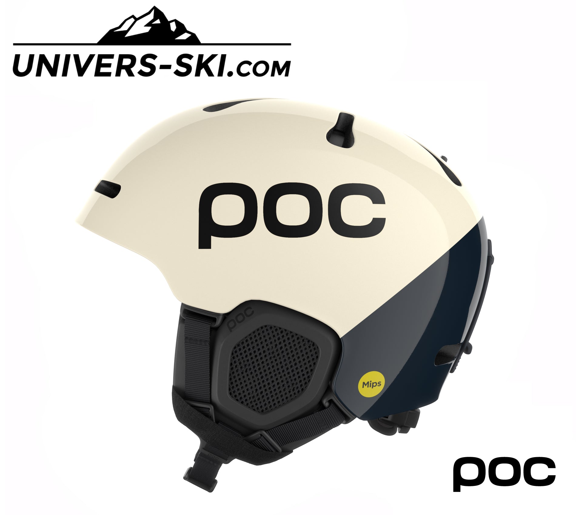 Casque de ski POC Obex BC Mips Monaco White & Navy 2026