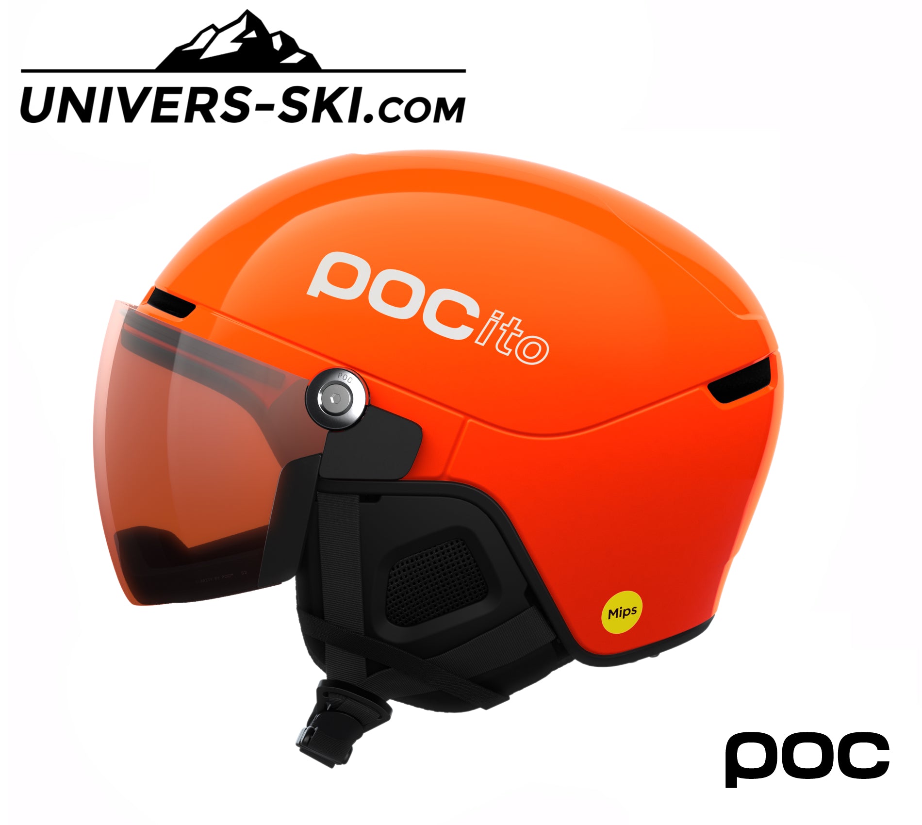 Casque de ski POCITO Obex Visor Fluorescent Orange 2026