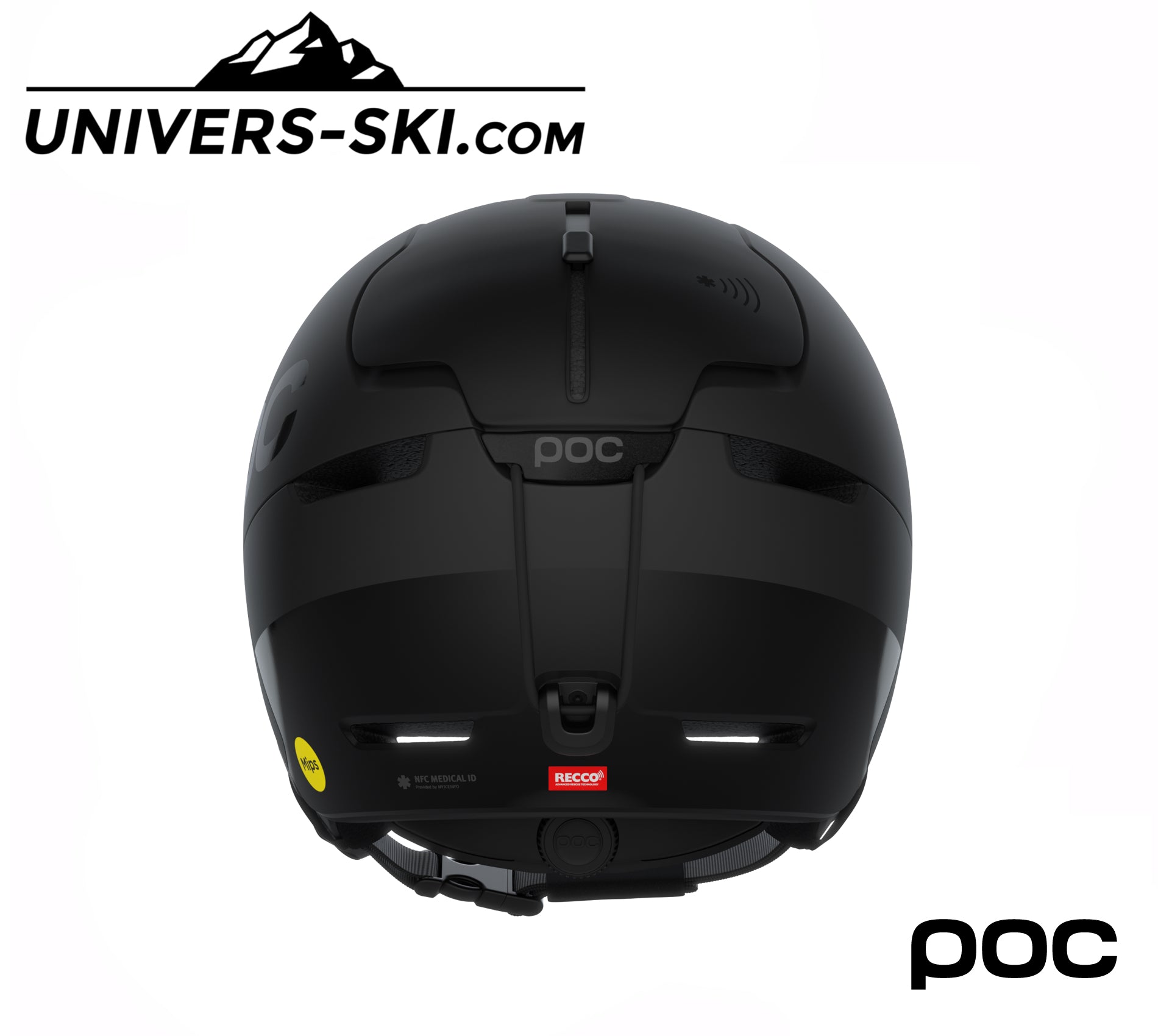Casque de ski POC Obex BC Mips Uranium Black Matt 2026