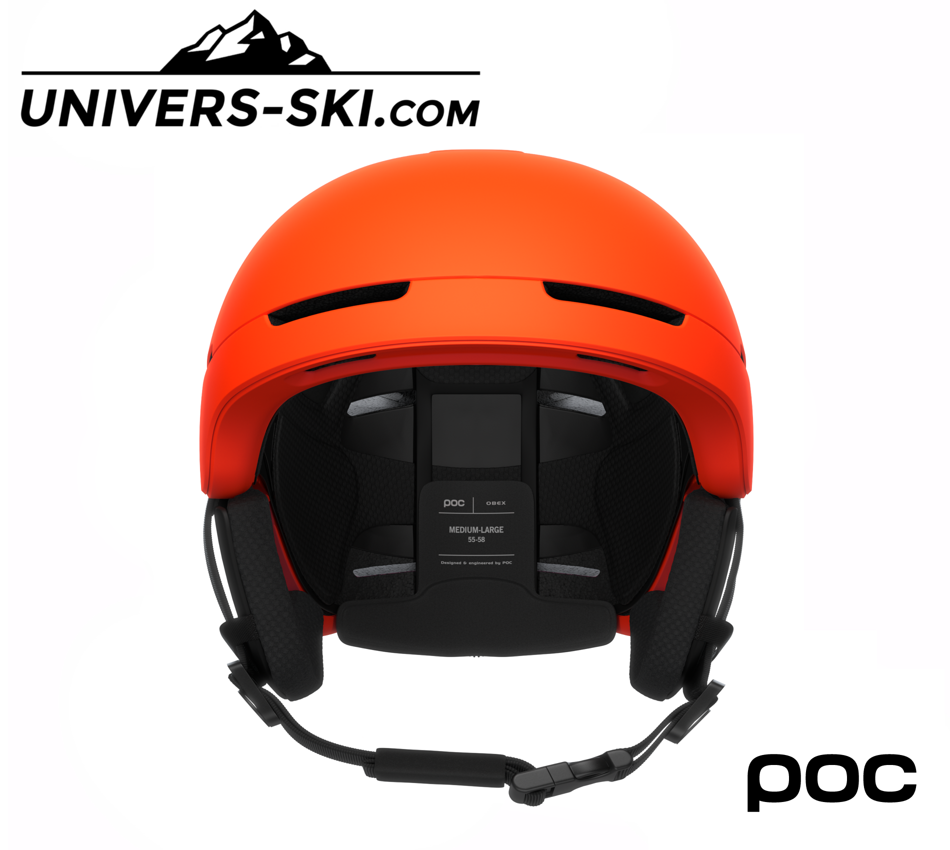 Casque de ski POC Obex Mips Fluorescent Orange Matt 2026