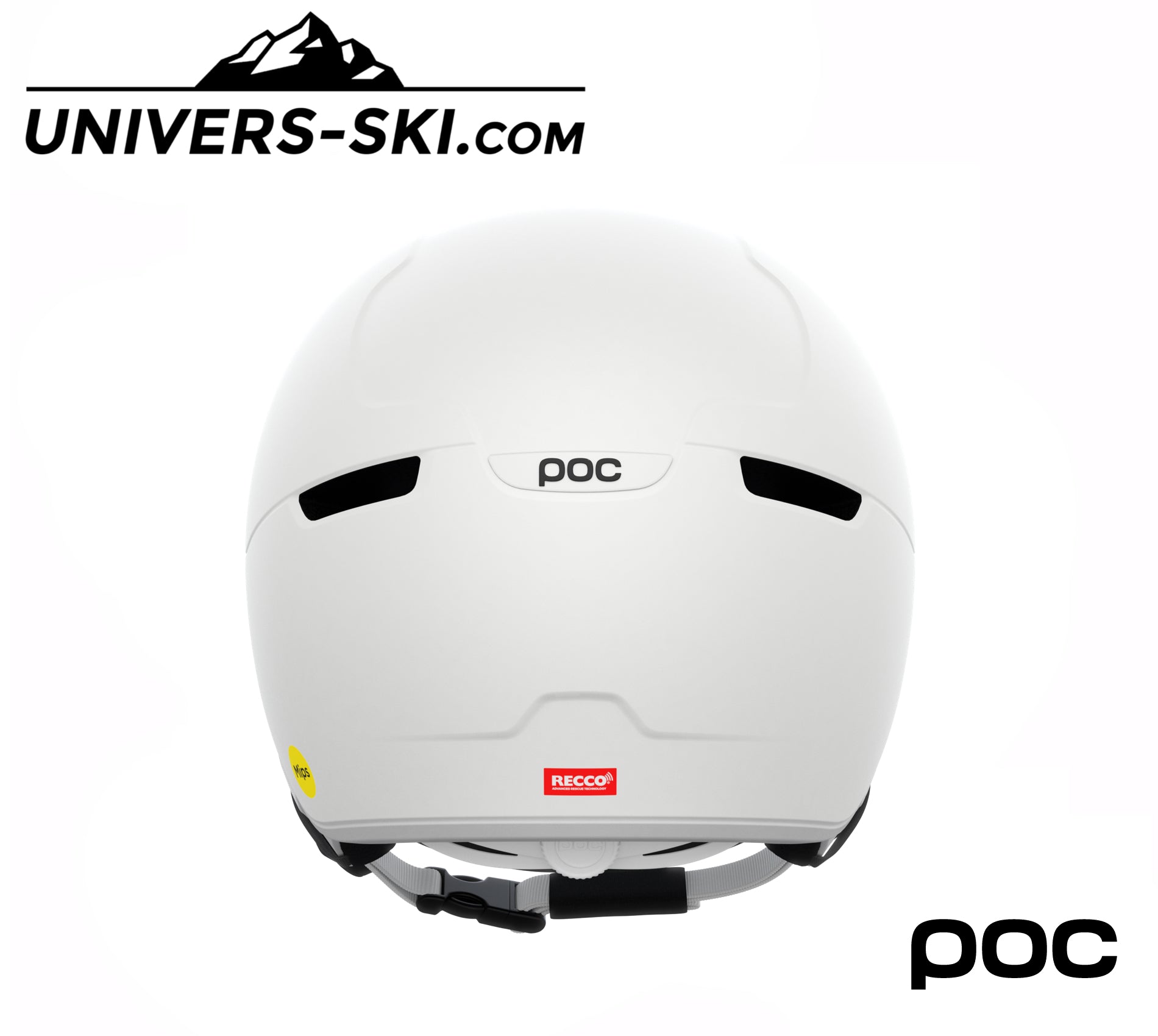Casque de ski POC Obex Visor Hydrogen White Sunny Silver 2026