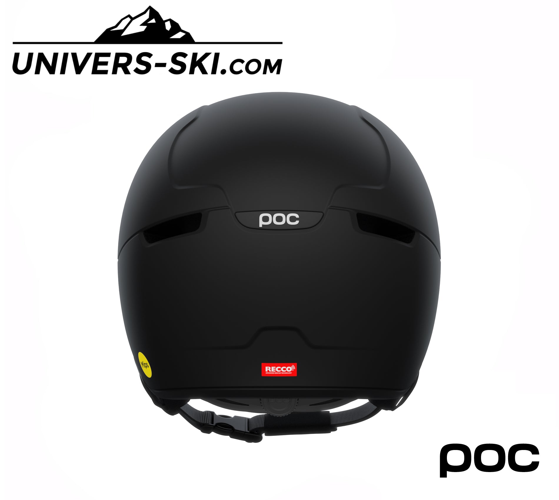 Casque de ski POC Obex Visor Uranium Black Matt Sunny Silver 2026