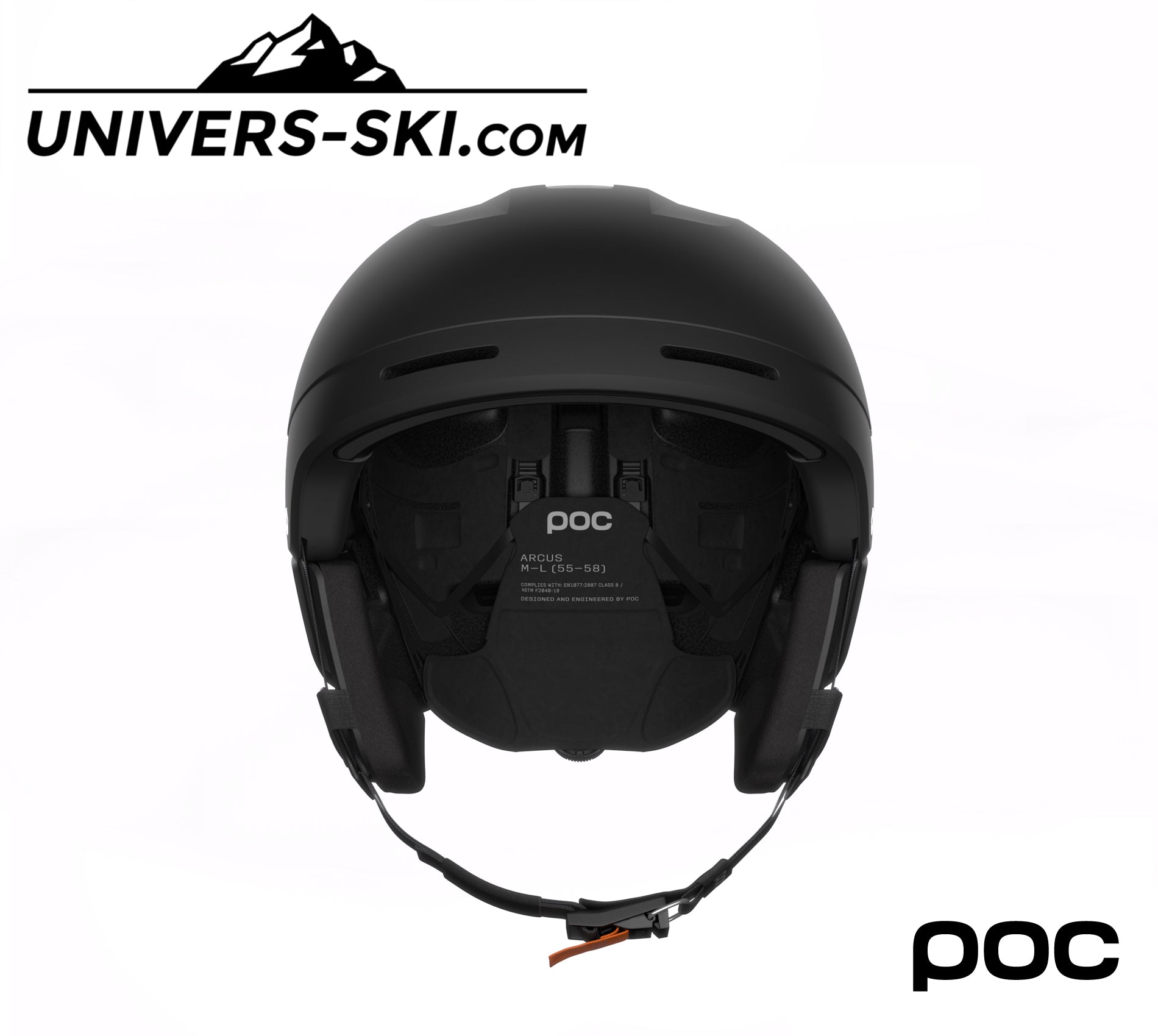 Casque de ski POC Arcus Uranium Black Matt 2027