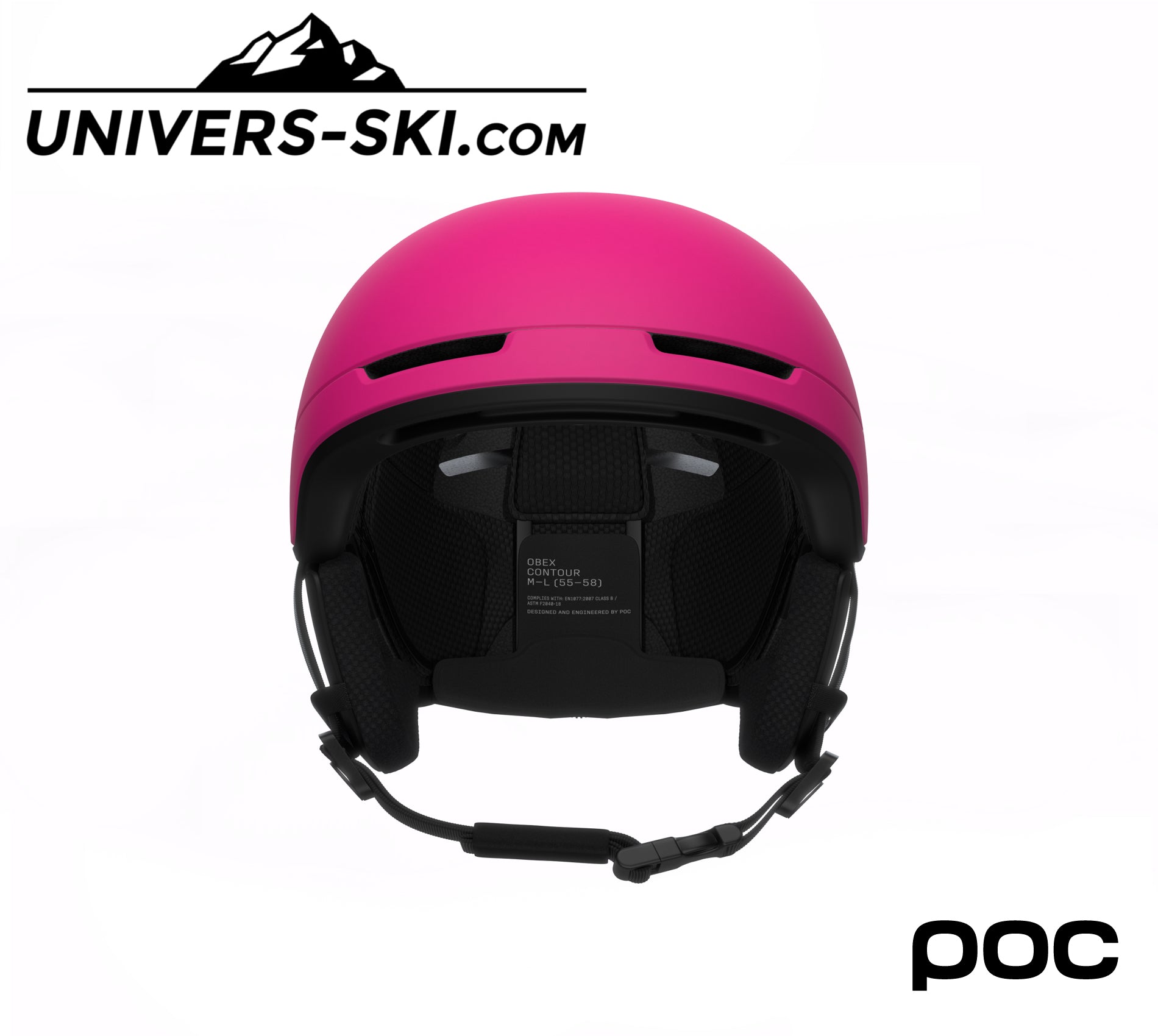 Casque de ski POC Obex Contour Rhos Red Matt / Citrine Yellow Matt 2027