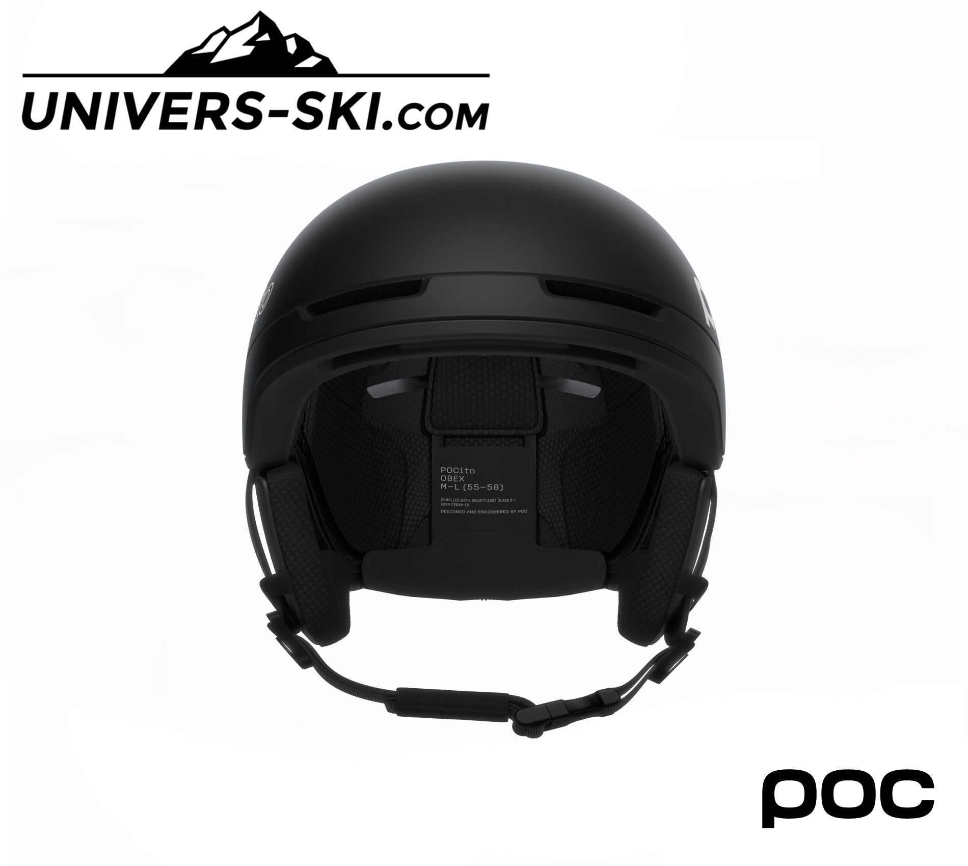 Casque de ski POCITO Obex Uranium Black Matt 2027