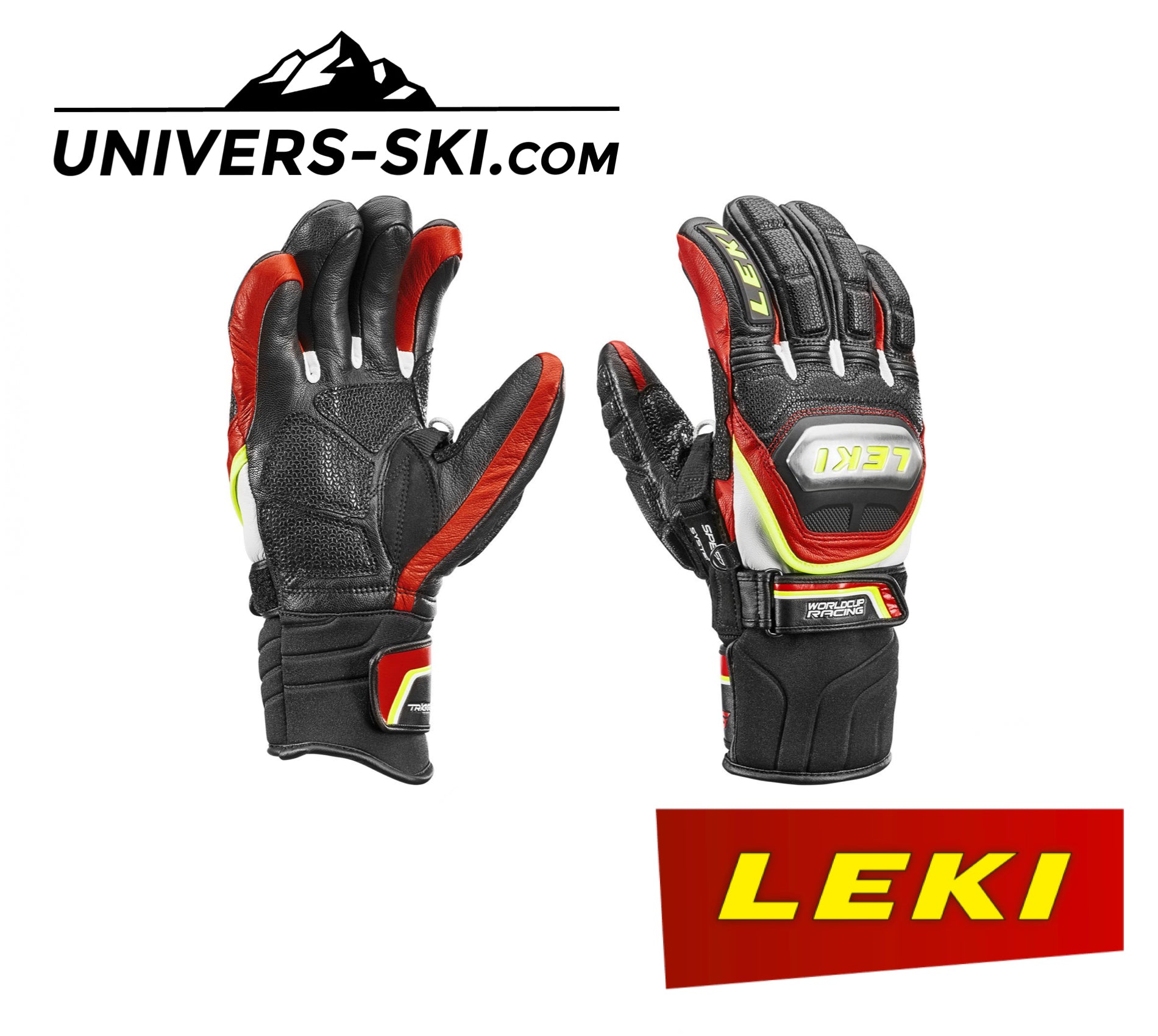 Gants de ski LEKI Adulte Worldcup Race TI S SPeed System Rouge