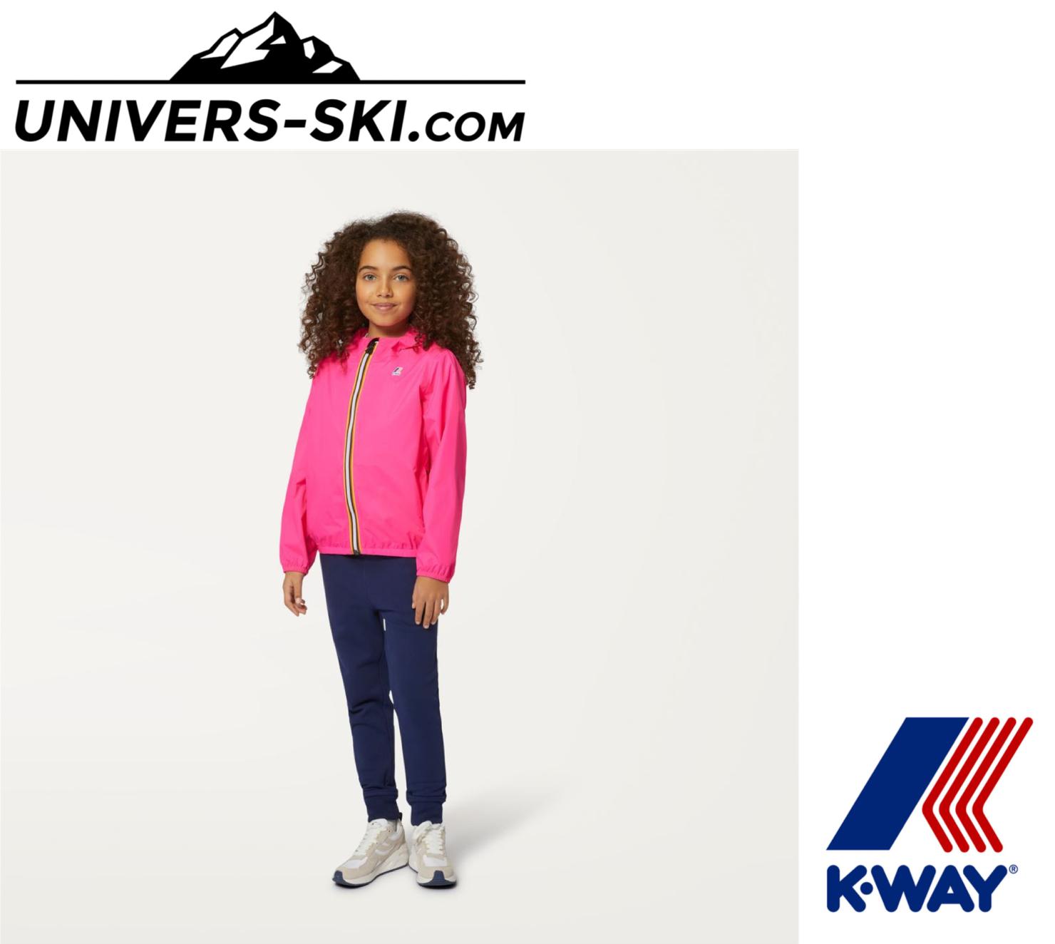 Imperméable K-Way Le Vrai 3.0 Claude Kids Pink Intense 2026