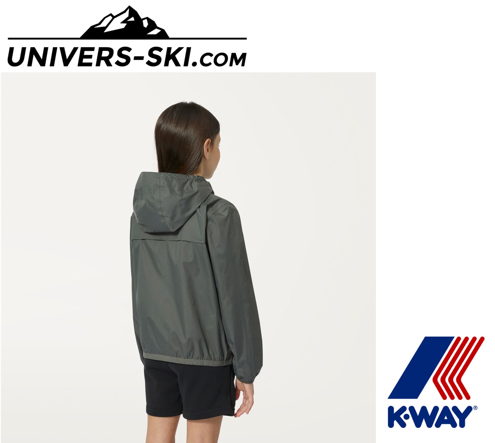 Imperméable K-Way Le Vrai 3.0 Claude Kids Green Blackish 2026