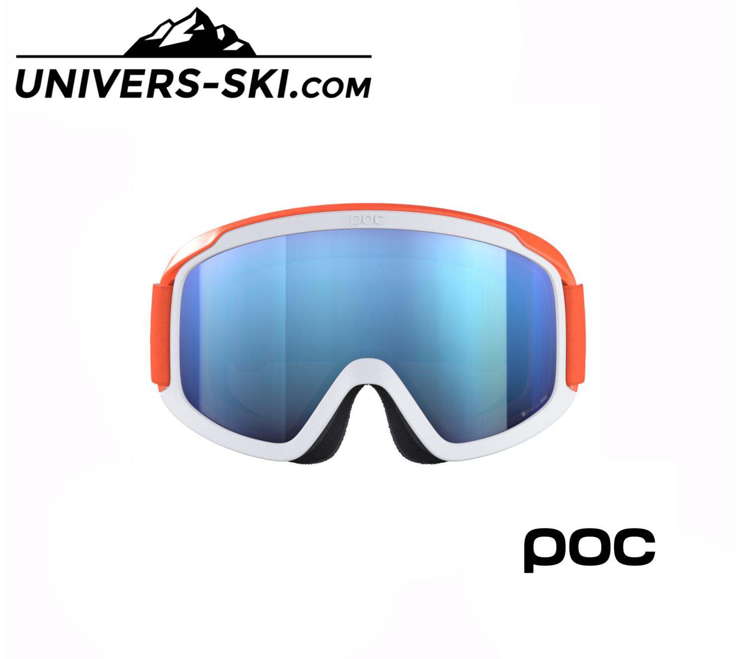 Masque de ski POC Opsin Clarity Comp Fluorescent Orange/Hydrogen White 2026