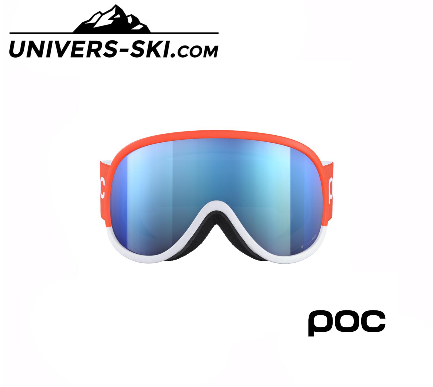 Masque de ski POC Retina Clarity Comp Fluorescent Orange/Hydrogen White 2026