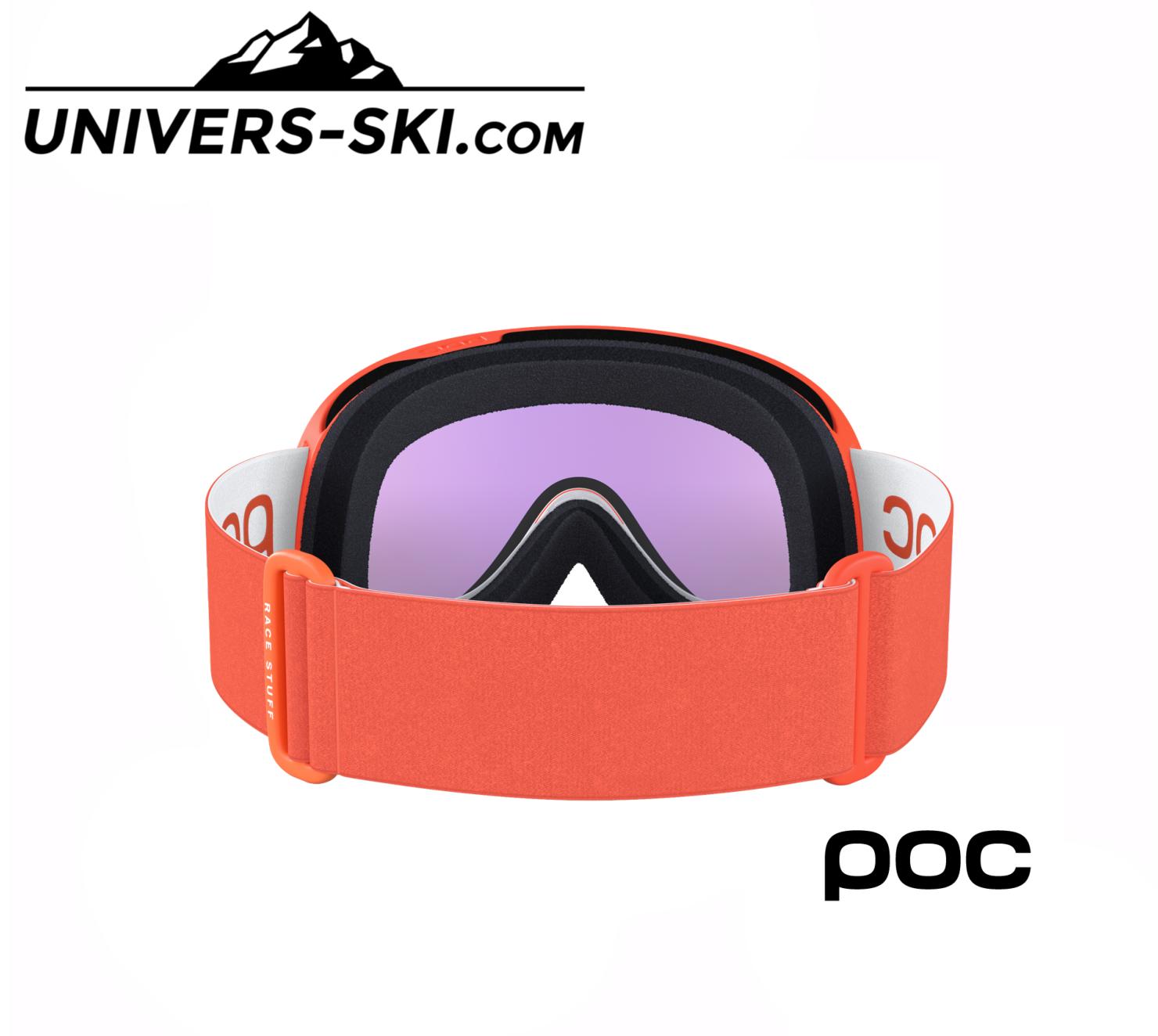 Masque de ski POC Retina Clarity Comp Fluorescent Orange/Hydrogen White 2026
