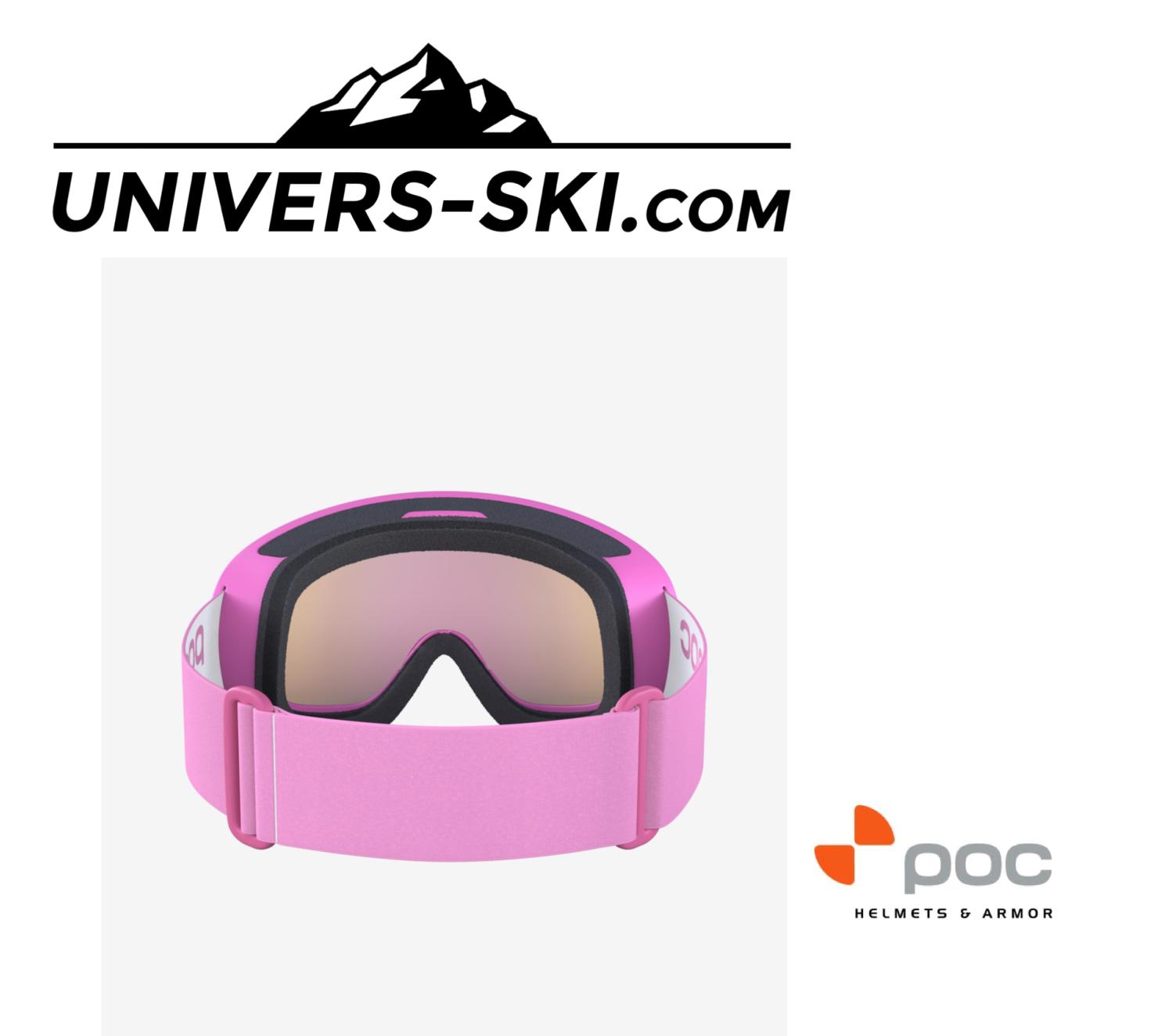 Masque de ski POC Fovea Mid Clarity Actinium Pink 2026