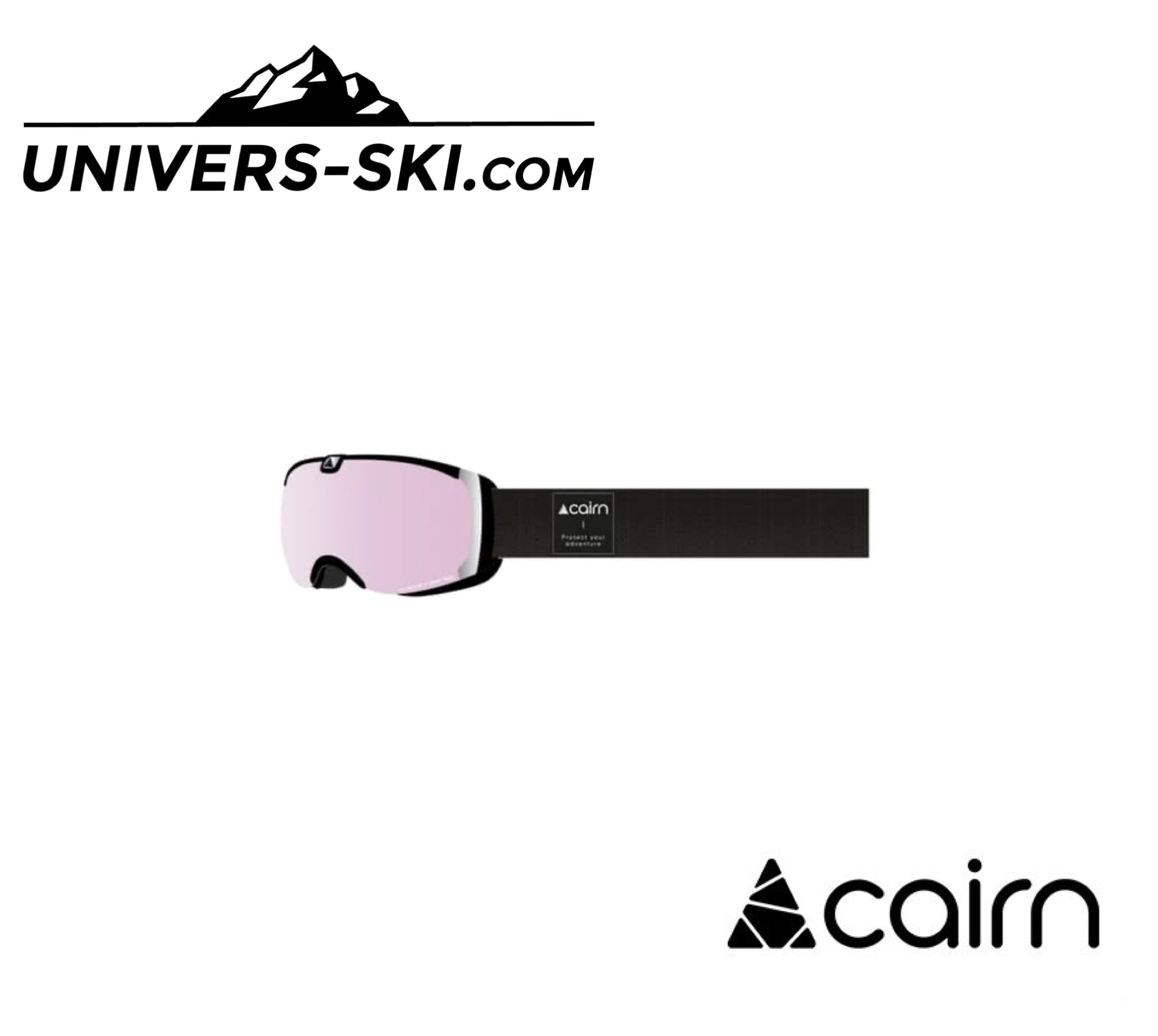 Masque de ski Cairn Adulte PEARL Mat Black SPX 3000