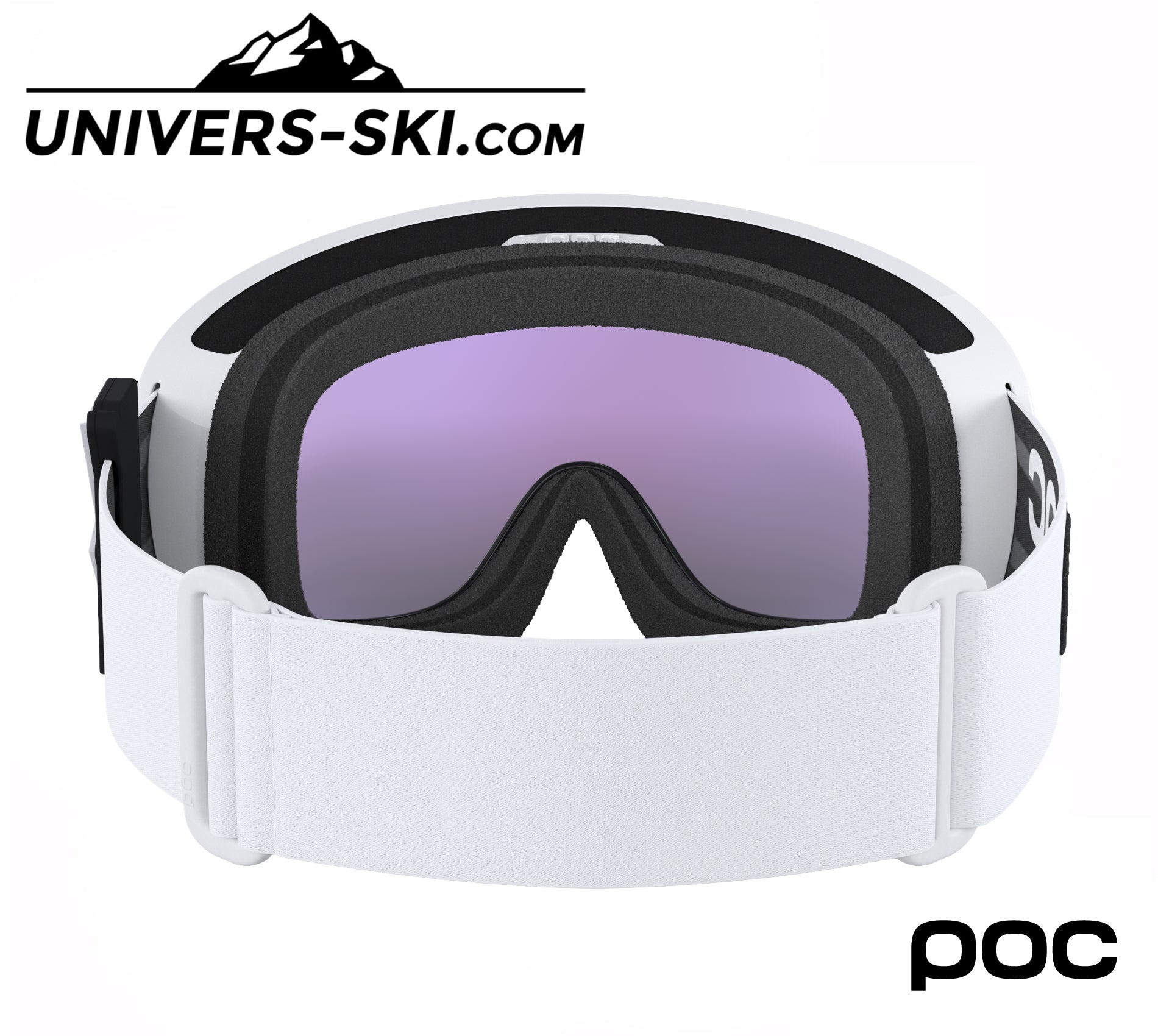 Masque de ski POC Fovea Blixten White Sunny Blue 2026