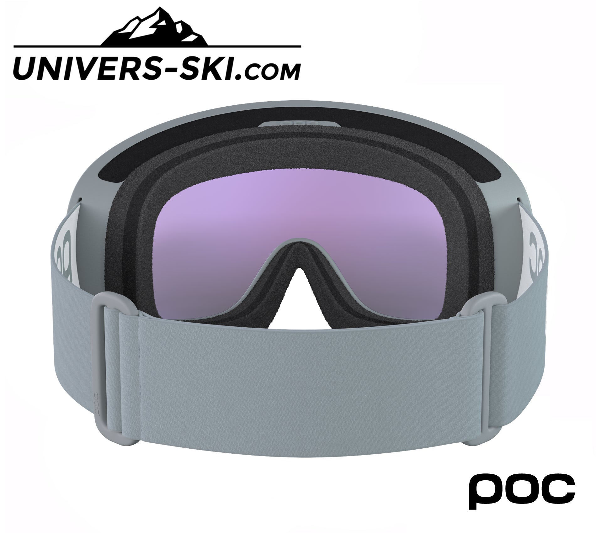 Masque de ski POC Fovea Granite Grey Sunny Blue 2026
