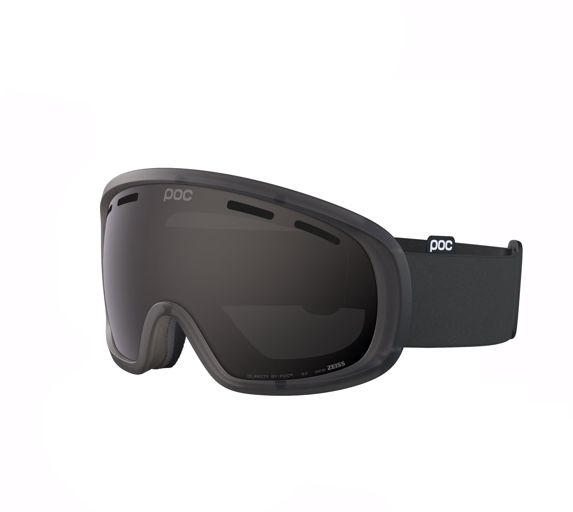 Masque de ski POC Fovea Raw Black 2026