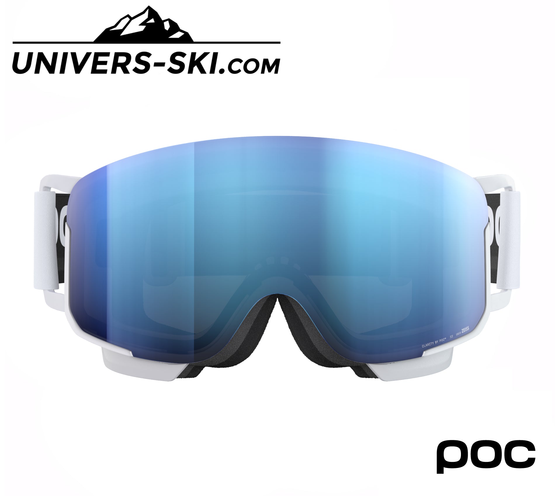 Masque de ski POC Nexal MID Hydrogen White Sunny Blue 2026