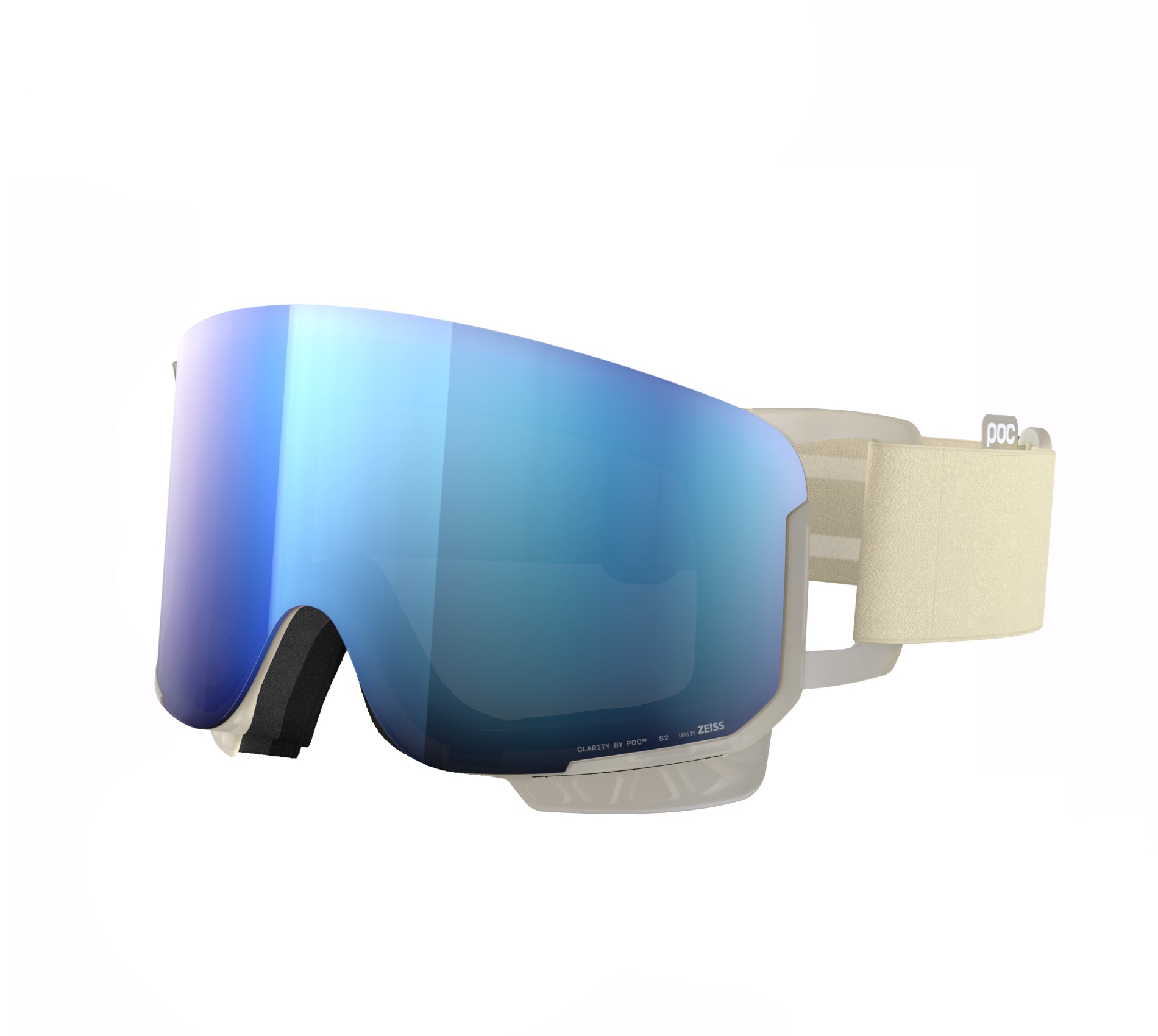 Masque de ski POC Nexal Clarity Raw White 2026