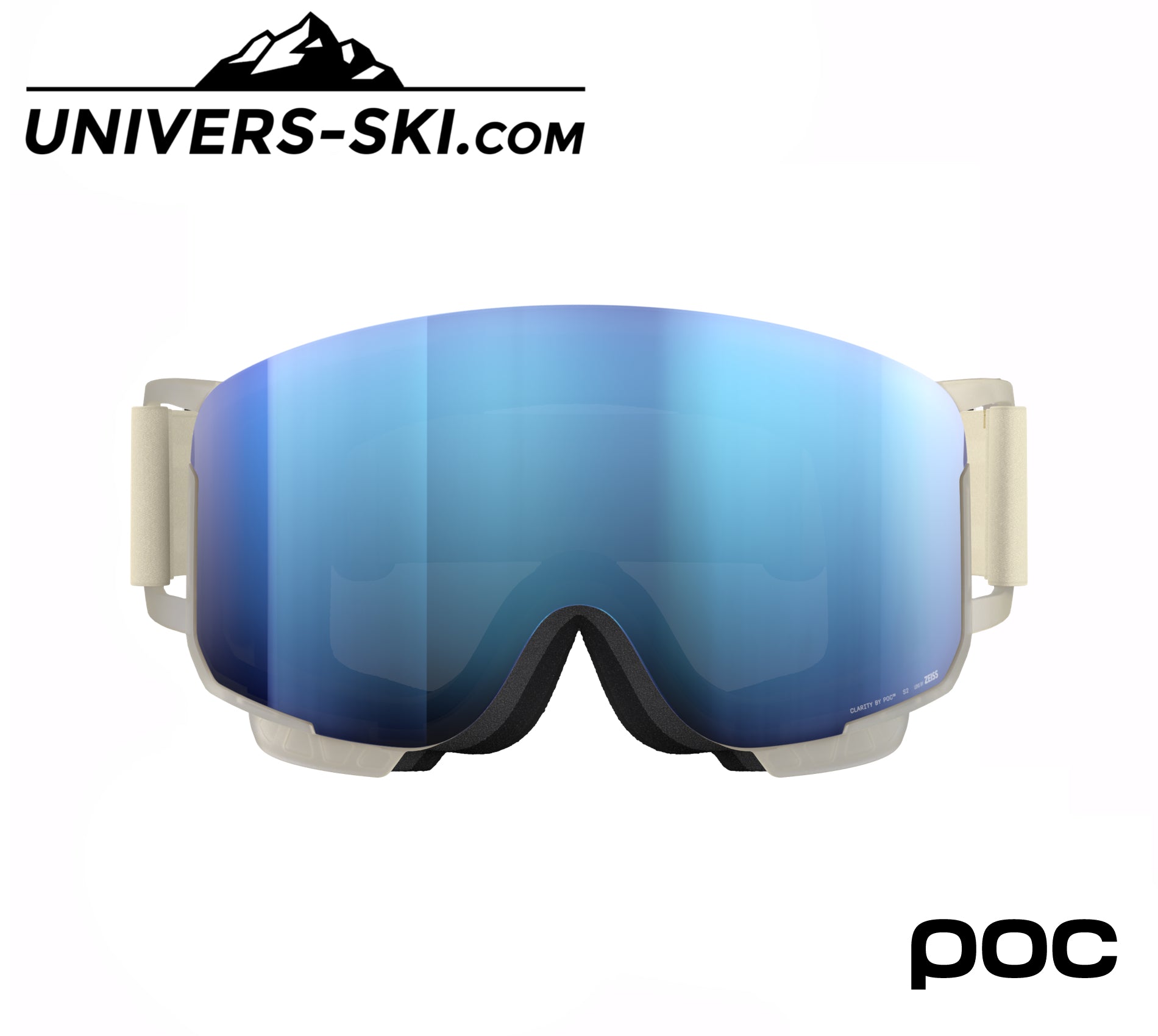Masque de ski POC Nexal Clarity Raw White 2026