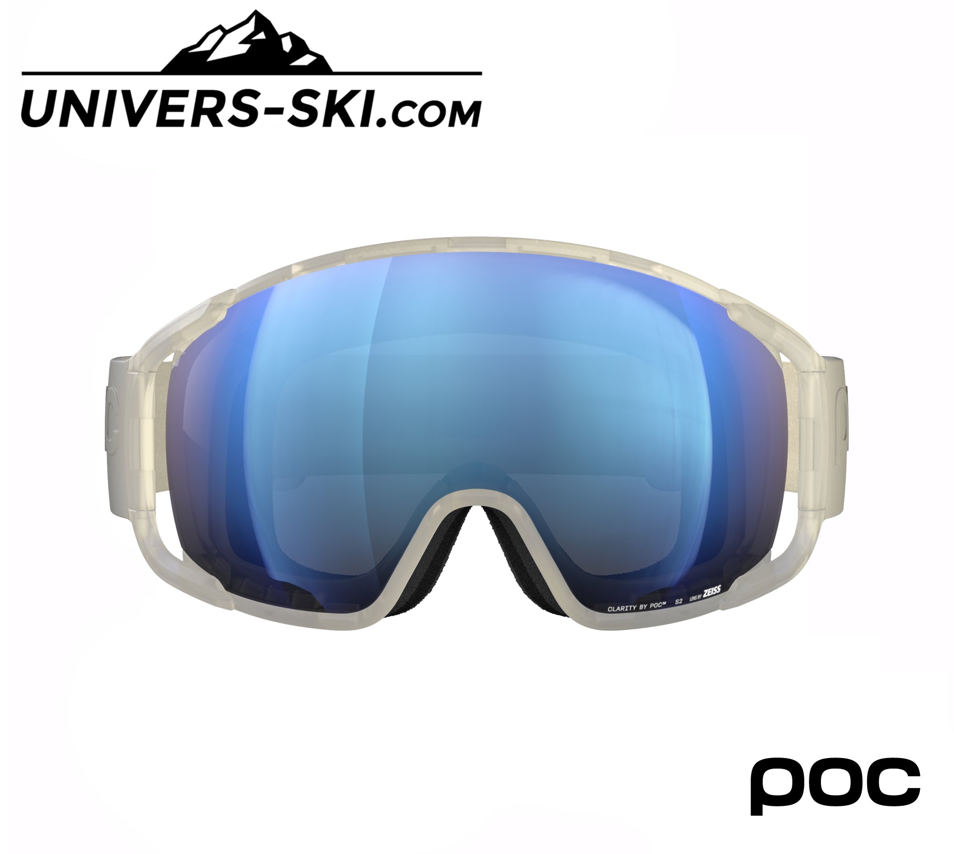 Masque de ski POC Zonula Raw White Sunny Blue 2026