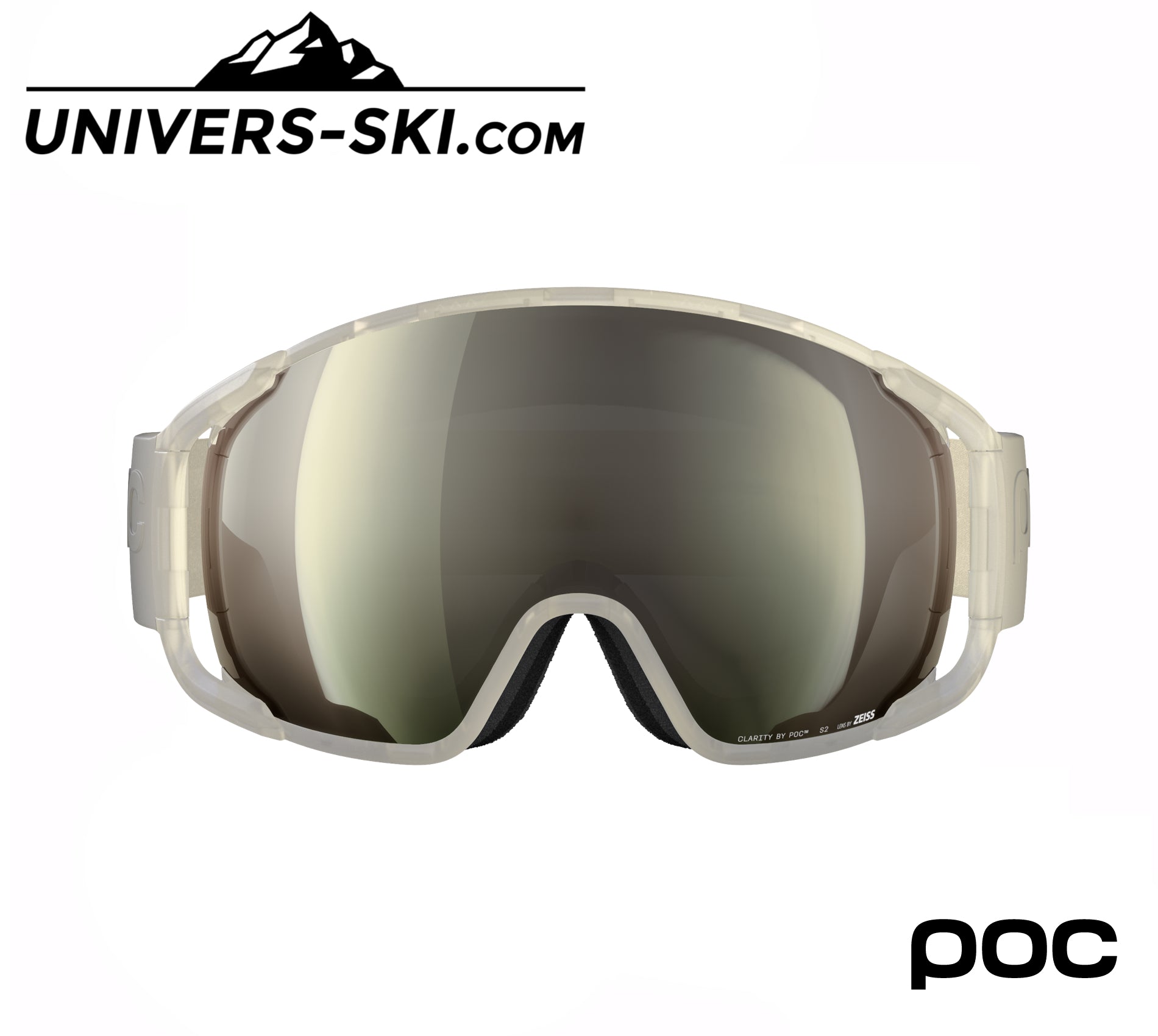 Masque de ski POC Zonula Raw White Sunny Ivory 2026
