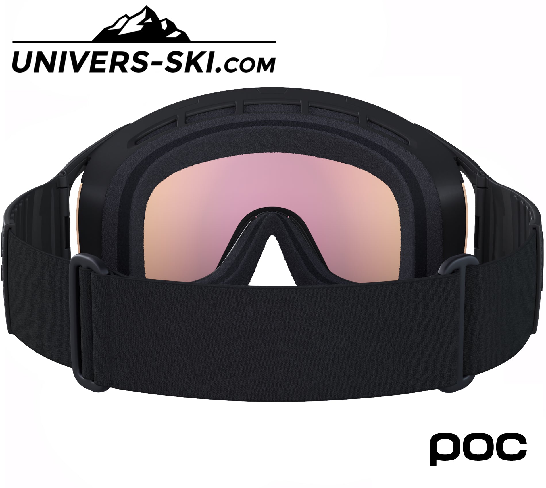 Masque de ski POC Zonula Uranium Black Sunny Orange 2026