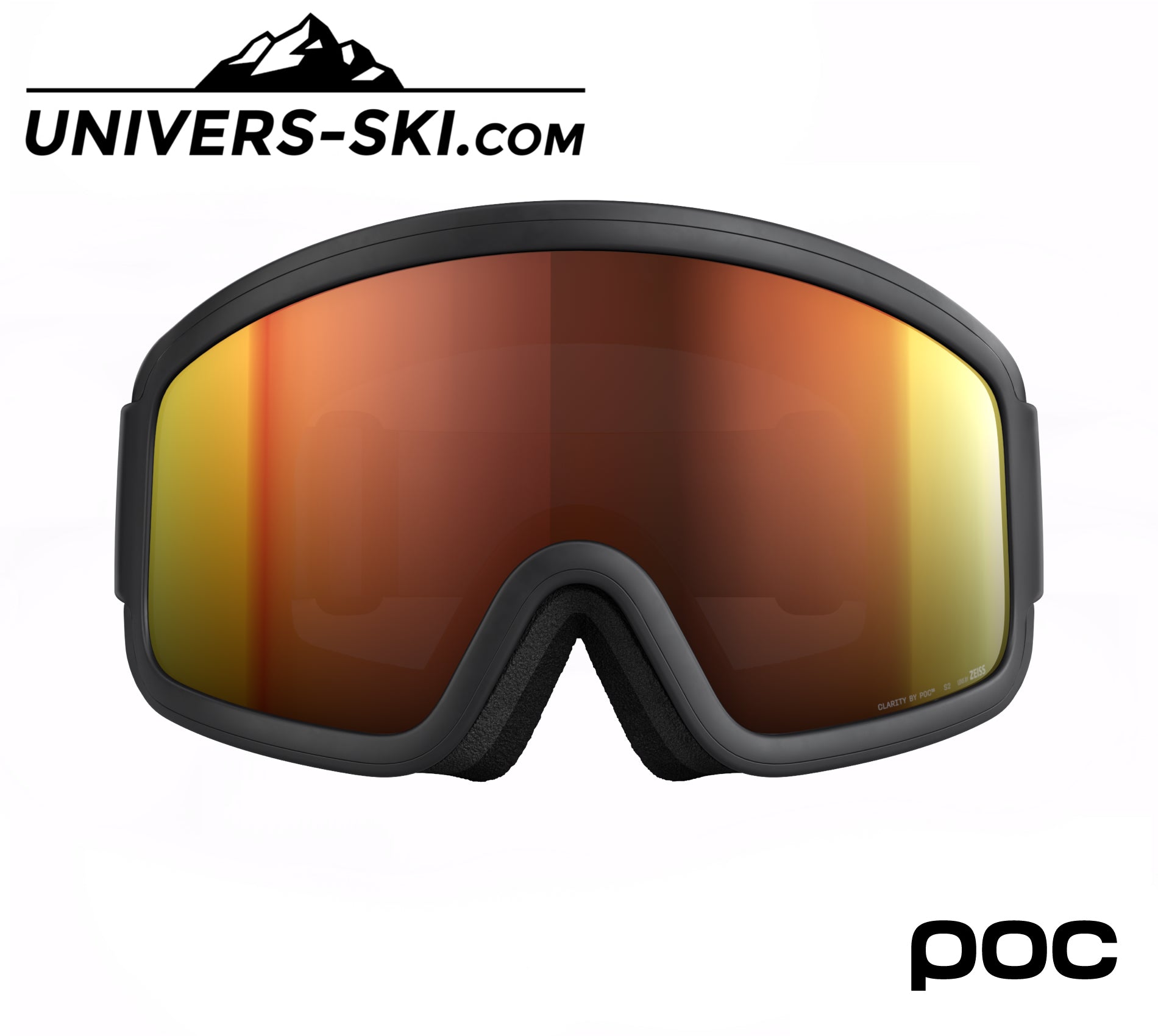 Masque de ski POC Ciasma Uranium Black Lens Orange 2027