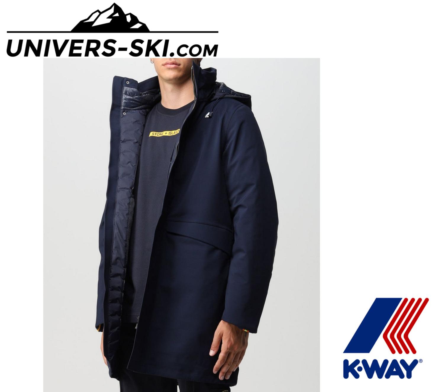 Parka K-Way Thomal Bonded Padded Blue Depth 2026