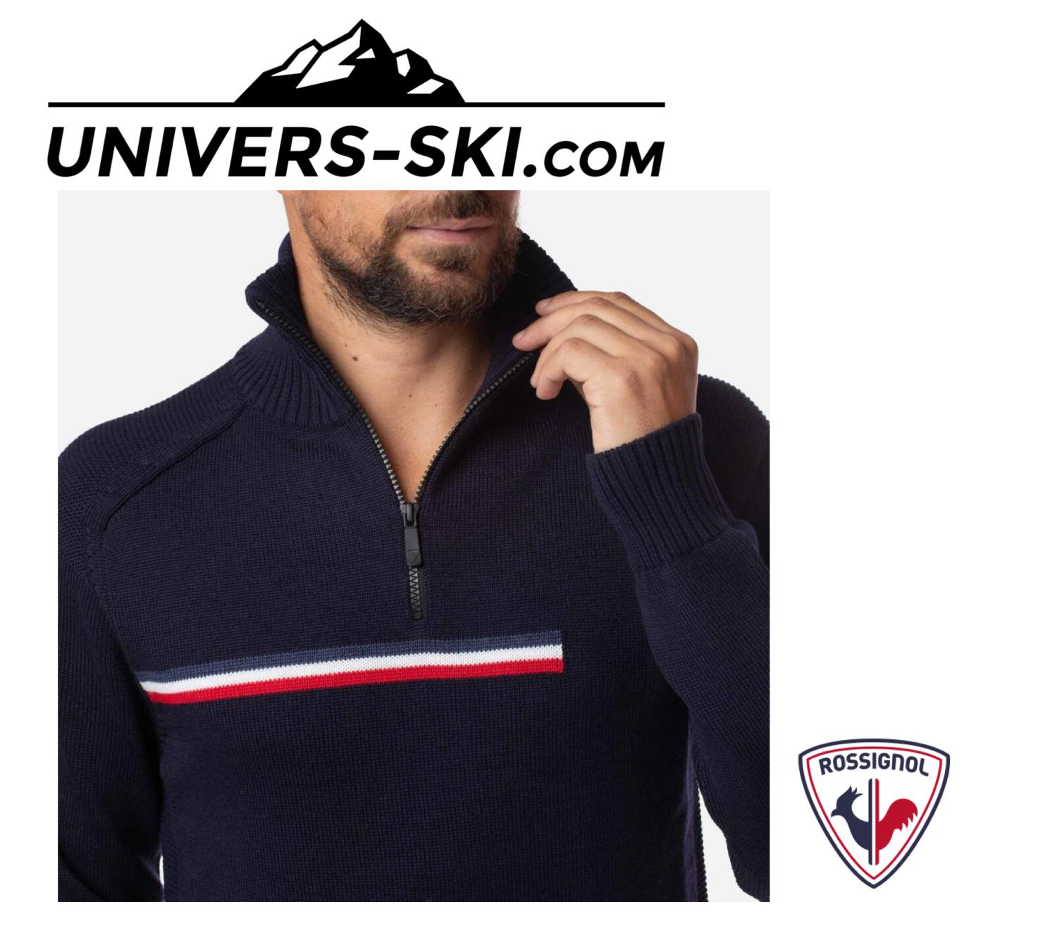 Pull ROSSIGNOL Homme Major ½ Zip Marine 2026