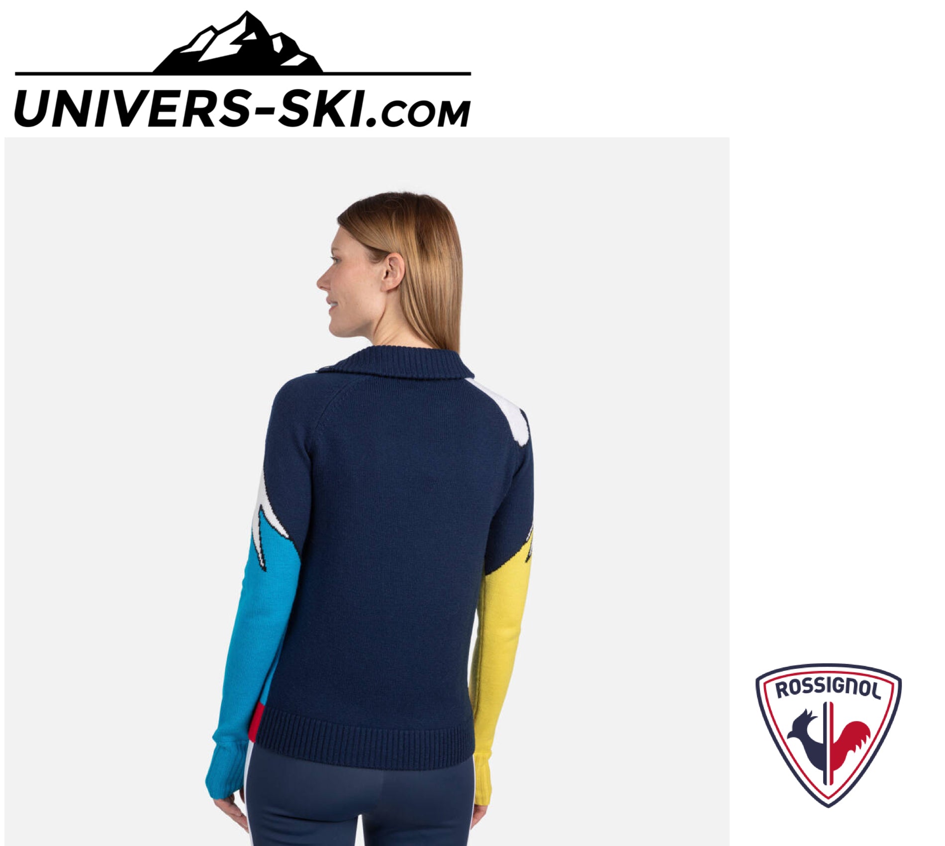 Pull ROSSIGNOL Femme JCC Mountain Cosmic Blue 2026