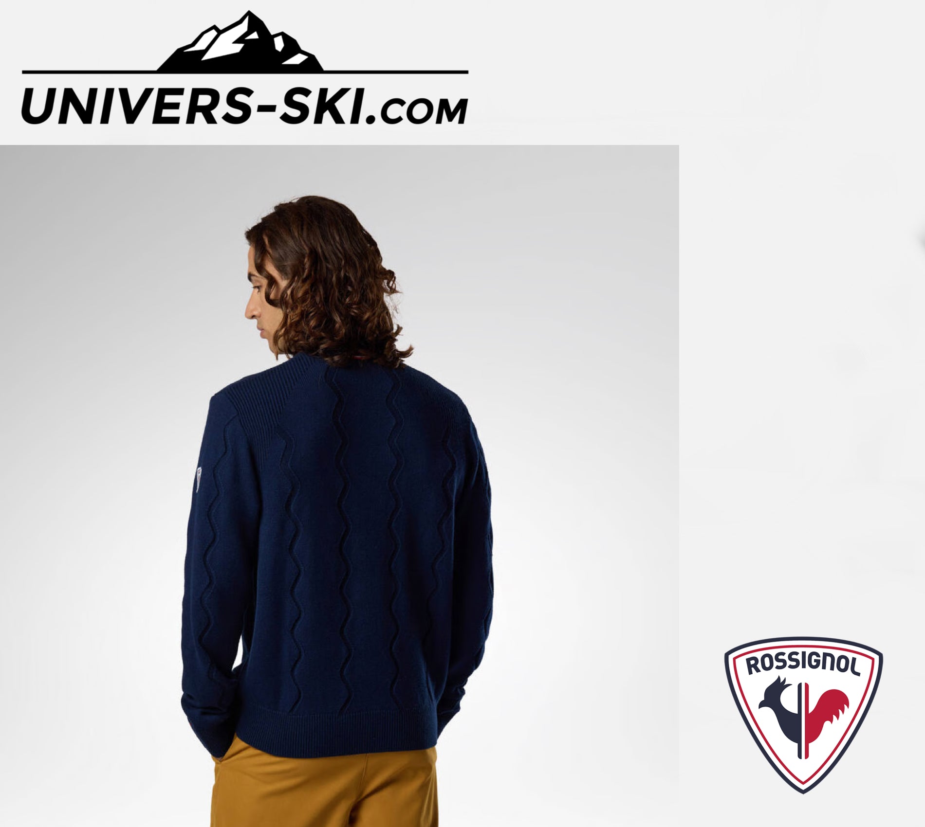 Pull ROSSIGNOL Homme M Corbyr Half Zip Sweater Dark Navy 2027