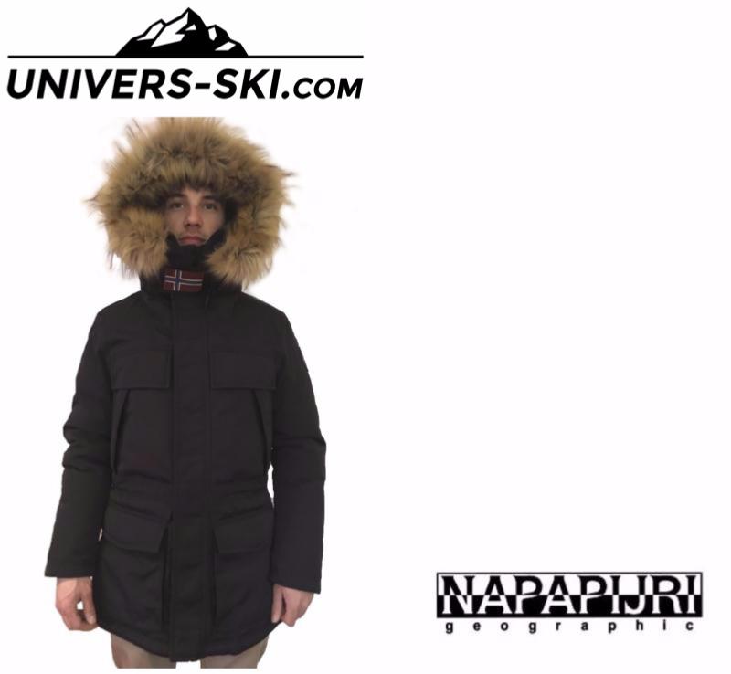 Veste parka NAPAPIJRI Skidoo Open Long Noir Homme 2026