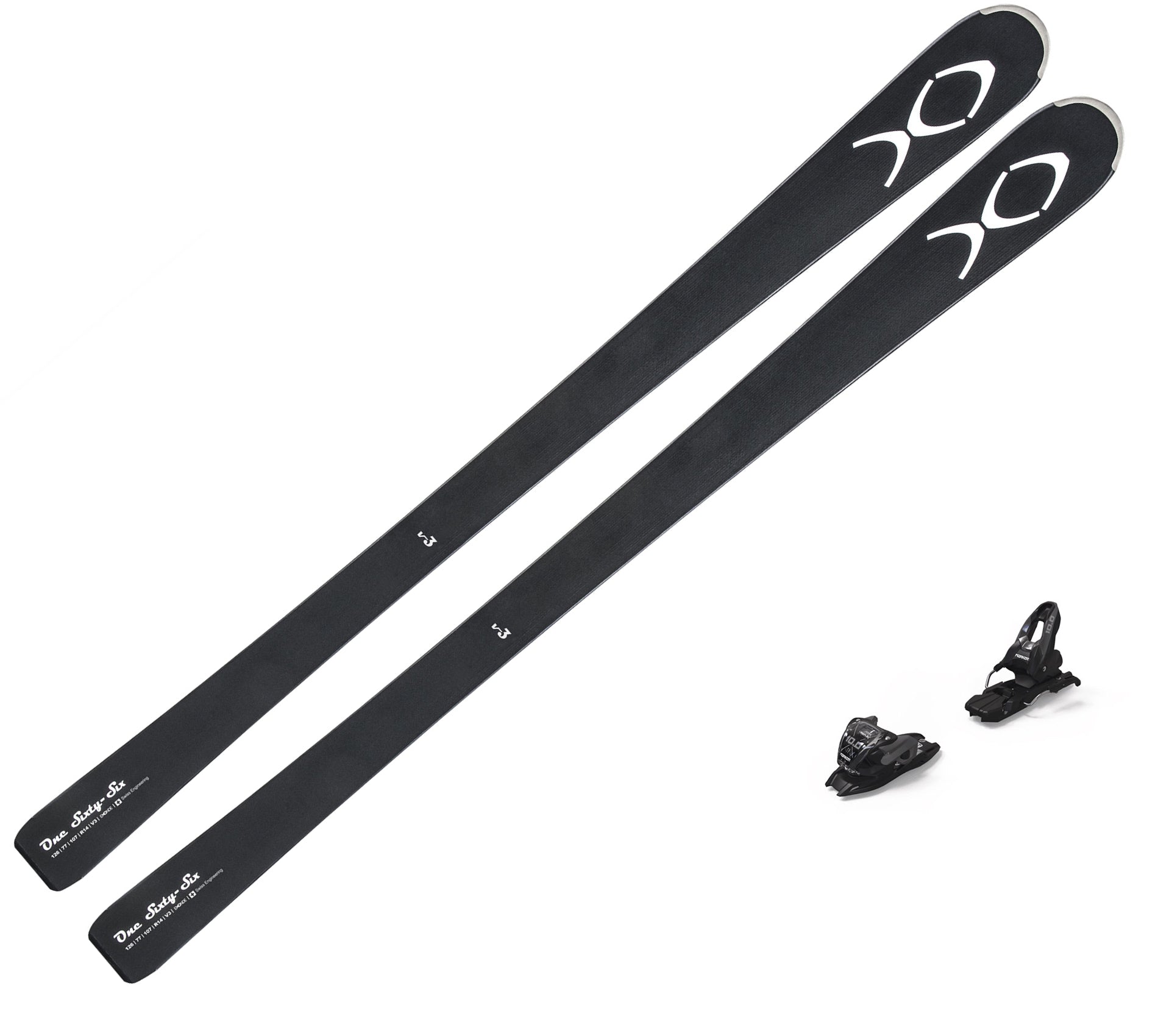 Ski Exonde XO V3 Noir 2026 + fixations VMotion 10