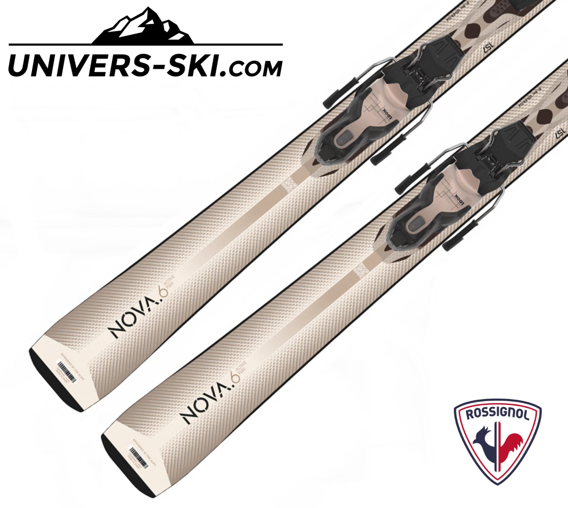 Ski ROSSIGNOL Femme Nova 6 2027 + fixation Xpress 11 GW