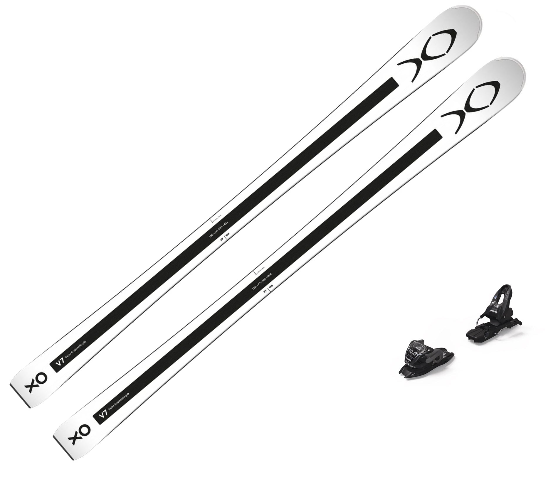 Ski Exonde XO Blanc V7 2026 + fixations VMotion 10