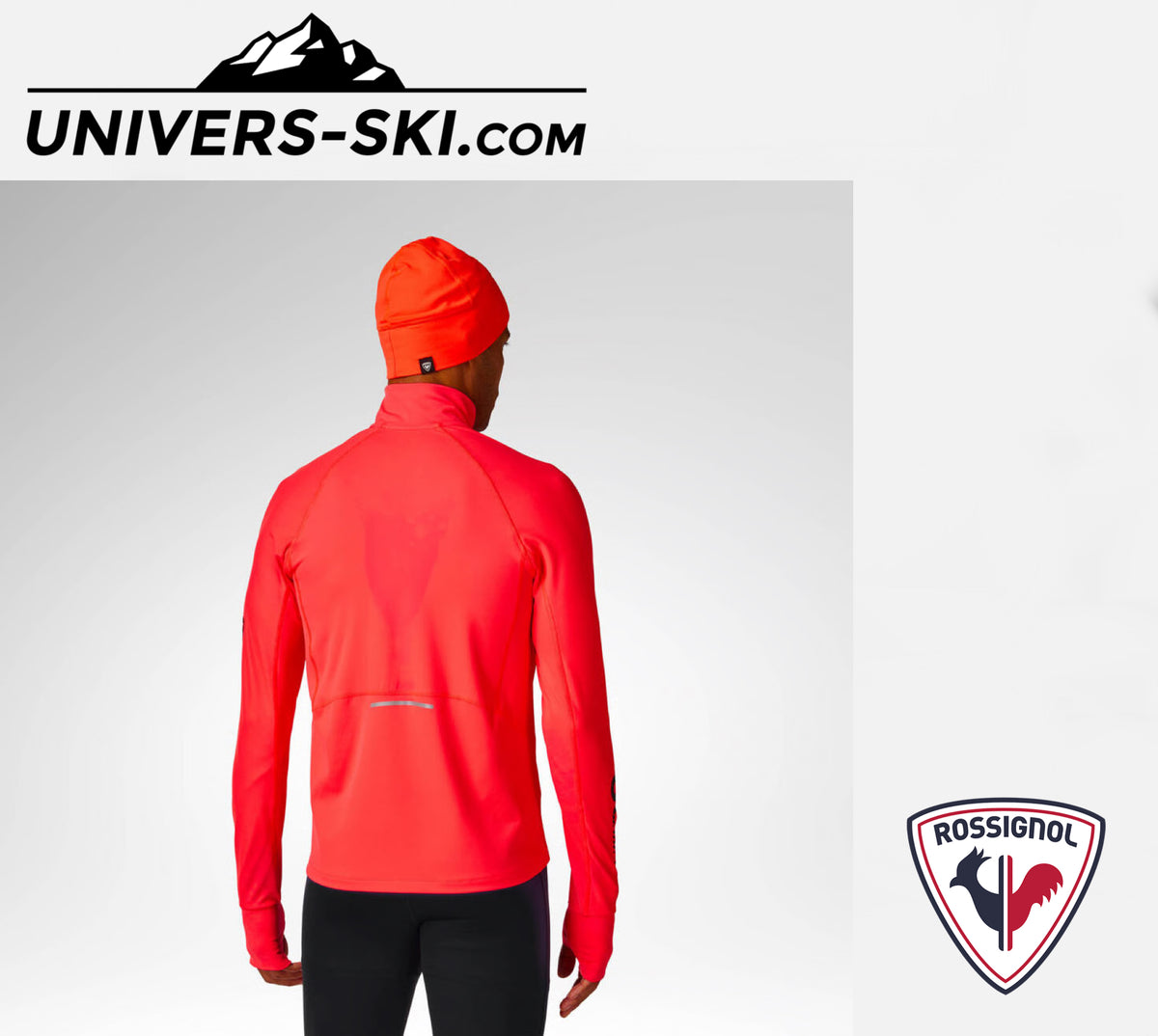 Technique ROSSIGNOL Homme M Hero Half Zip First Layer Neon Red 2027
