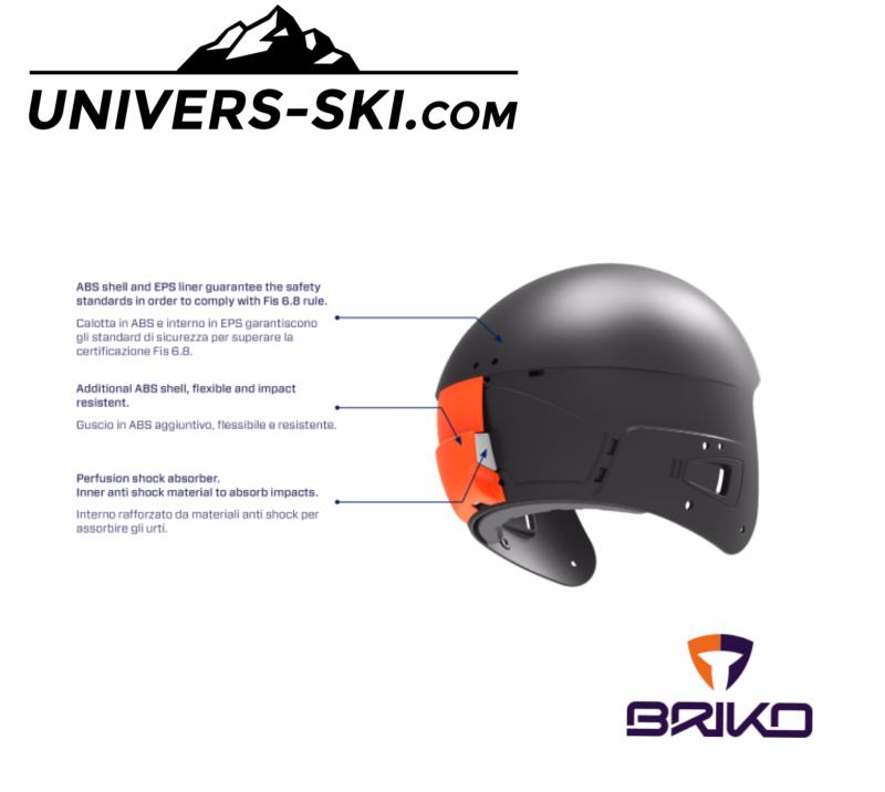 Casque de ski BRIKO Vulcano FIS 6.8 NOIR ADULTE 2026