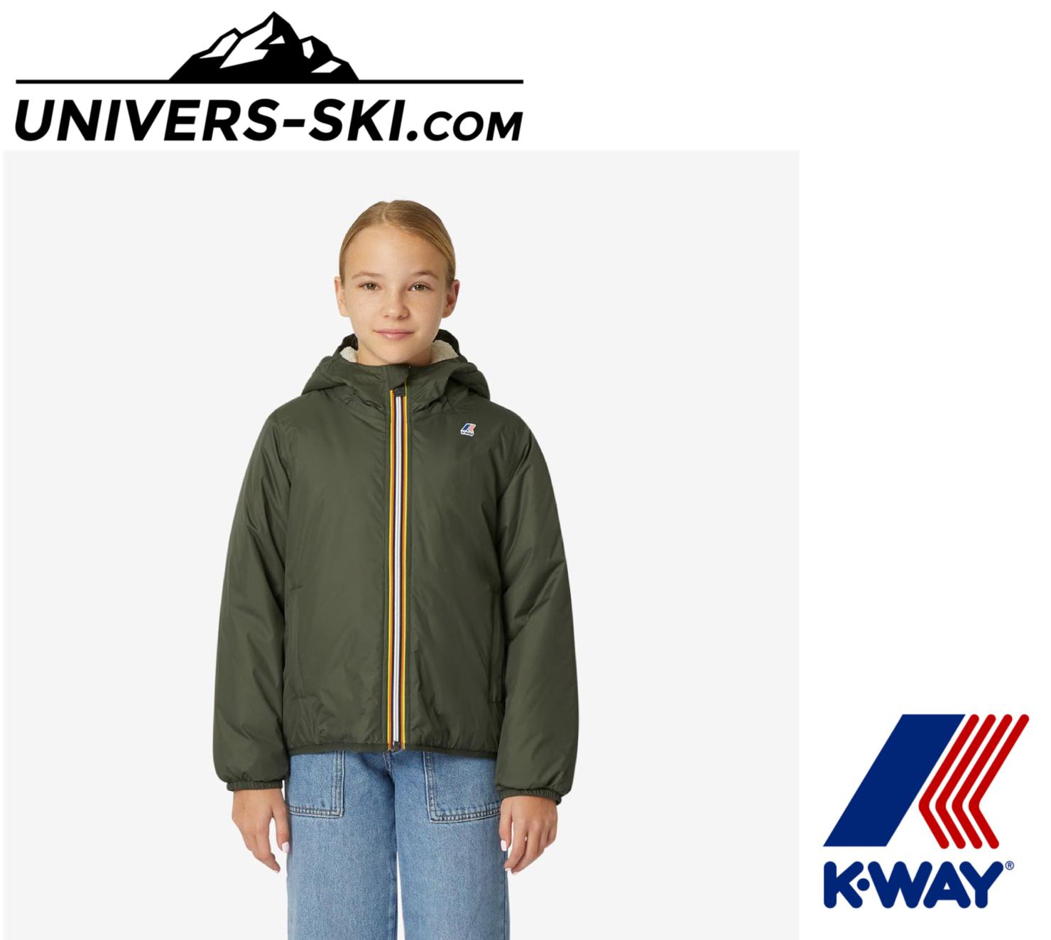 Imperméable K-Way Le Vrai 3.0 Claude Orsetto Kids Ecru Green Blackish 2026