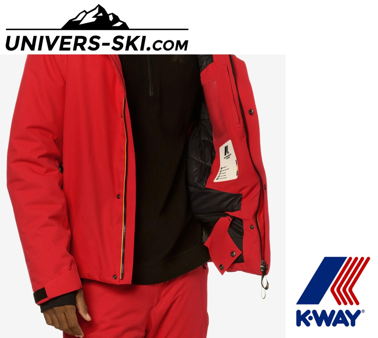 Veste de ski K-Way Malamot Micro Red 2026